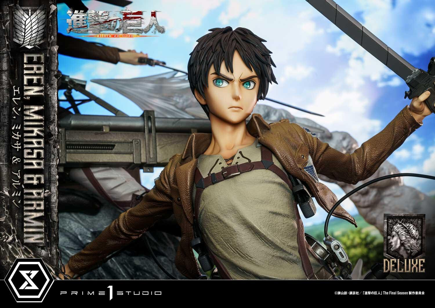 Shingeki no Kyojin - Armin Arlert - Eren Yeager - Mikasa Ackerman - Ultimate Premium Masterline  (UPMAOT-01DX) - 1/4 - DX Version (Prime 1 Studio) photo 9
