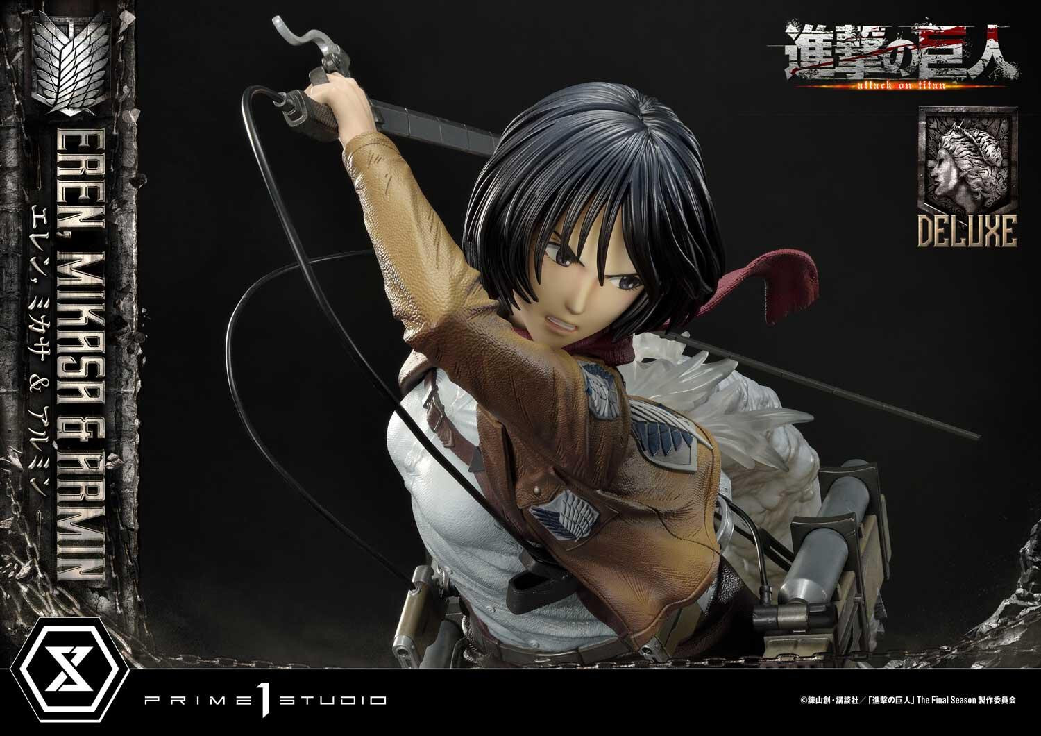 Shingeki no Kyojin - Armin Arlert - Eren Yeager - Mikasa Ackerman - Ultimate Premium Masterline  (UPMAOT-01DX) - 1/4 - DX Version (Prime 1 Studio) photo 17