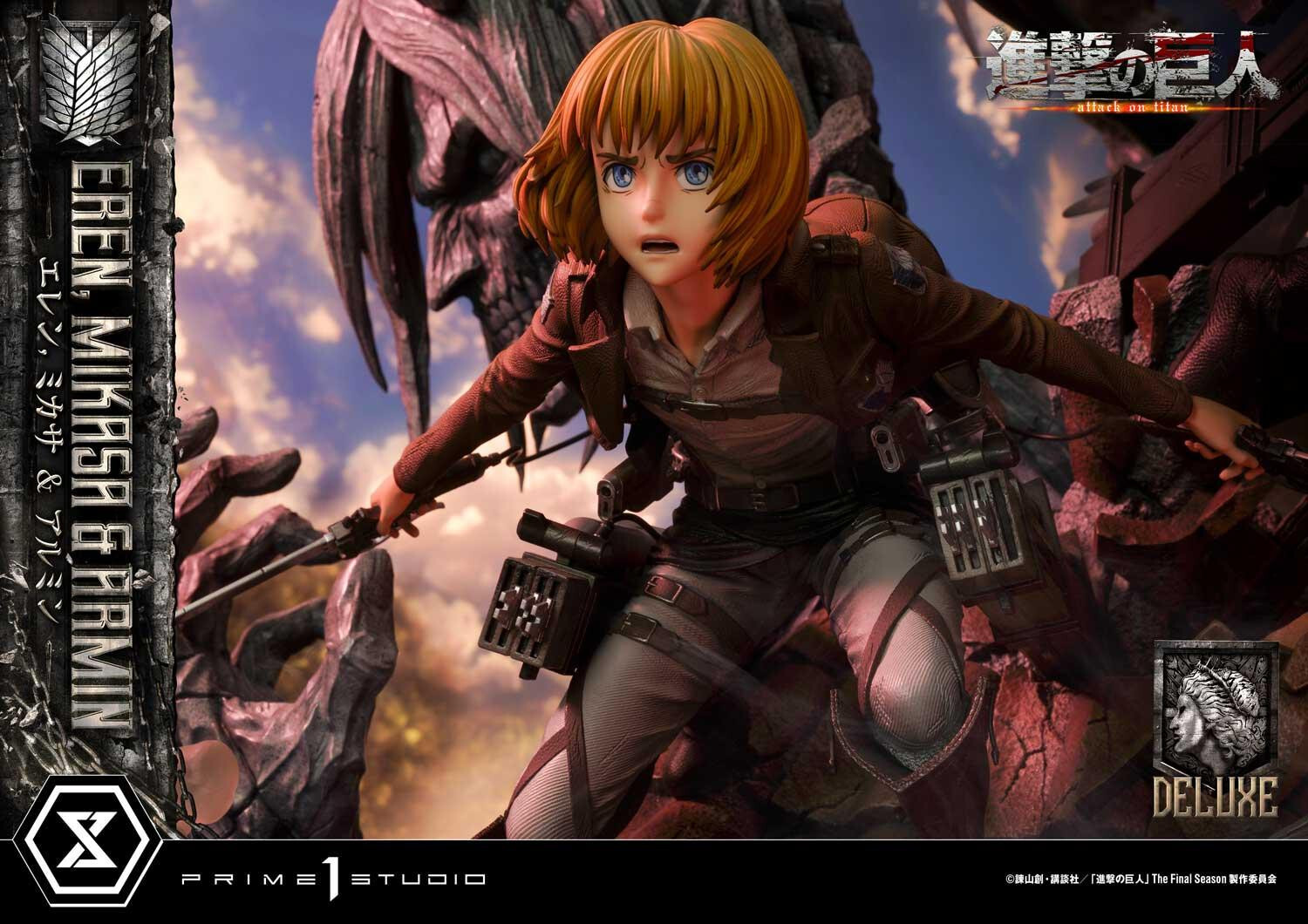 Shingeki no Kyojin - Armin Arlert - Eren Yeager - Mikasa Ackerman - Ultimate Premium Masterline  (UPMAOT-01DX) - 1/4 - DX Version (Prime 1 Studio) photo 18