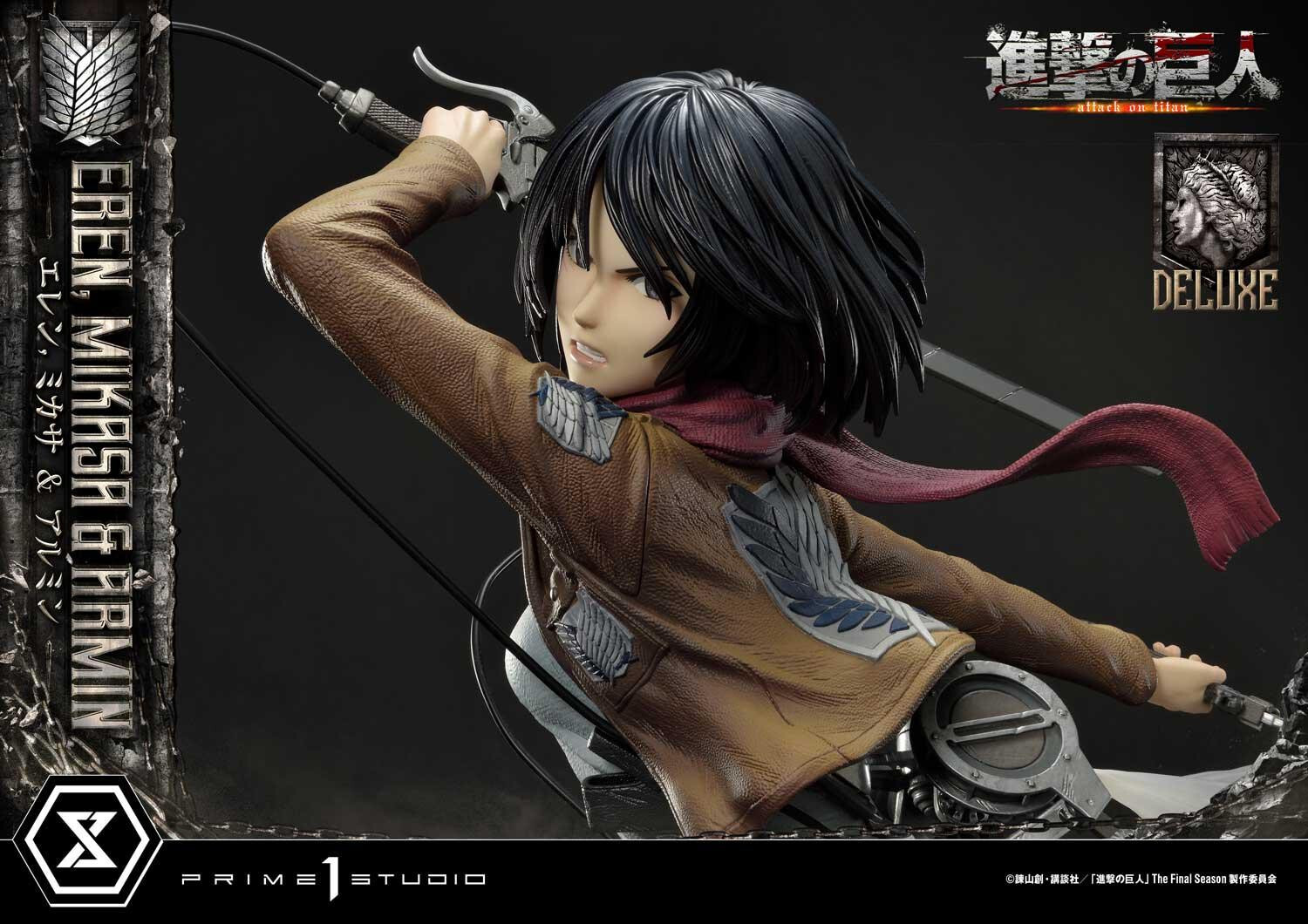 Shingeki no Kyojin - Armin Arlert - Eren Yeager - Mikasa Ackerman - Ultimate Premium Masterline  (UPMAOT-01DX) - 1/4 - DX Version (Prime 1 Studio) photo 19