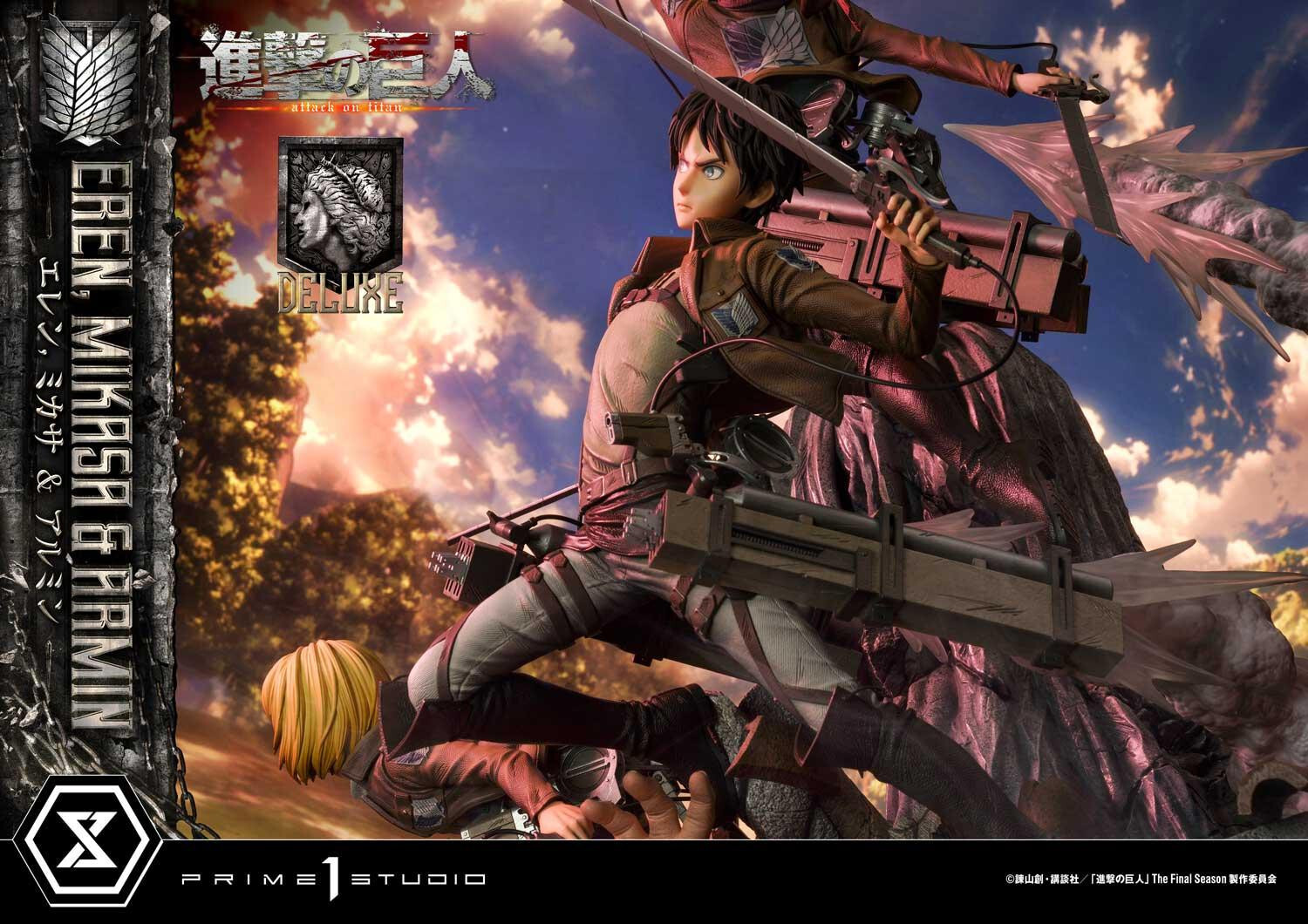 Shingeki no Kyojin - Armin Arlert - Eren Yeager - Mikasa Ackerman - Ultimate Premium Masterline  (UPMAOT-01DX) - 1/4 - DX Version (Prime 1 Studio) photo 21