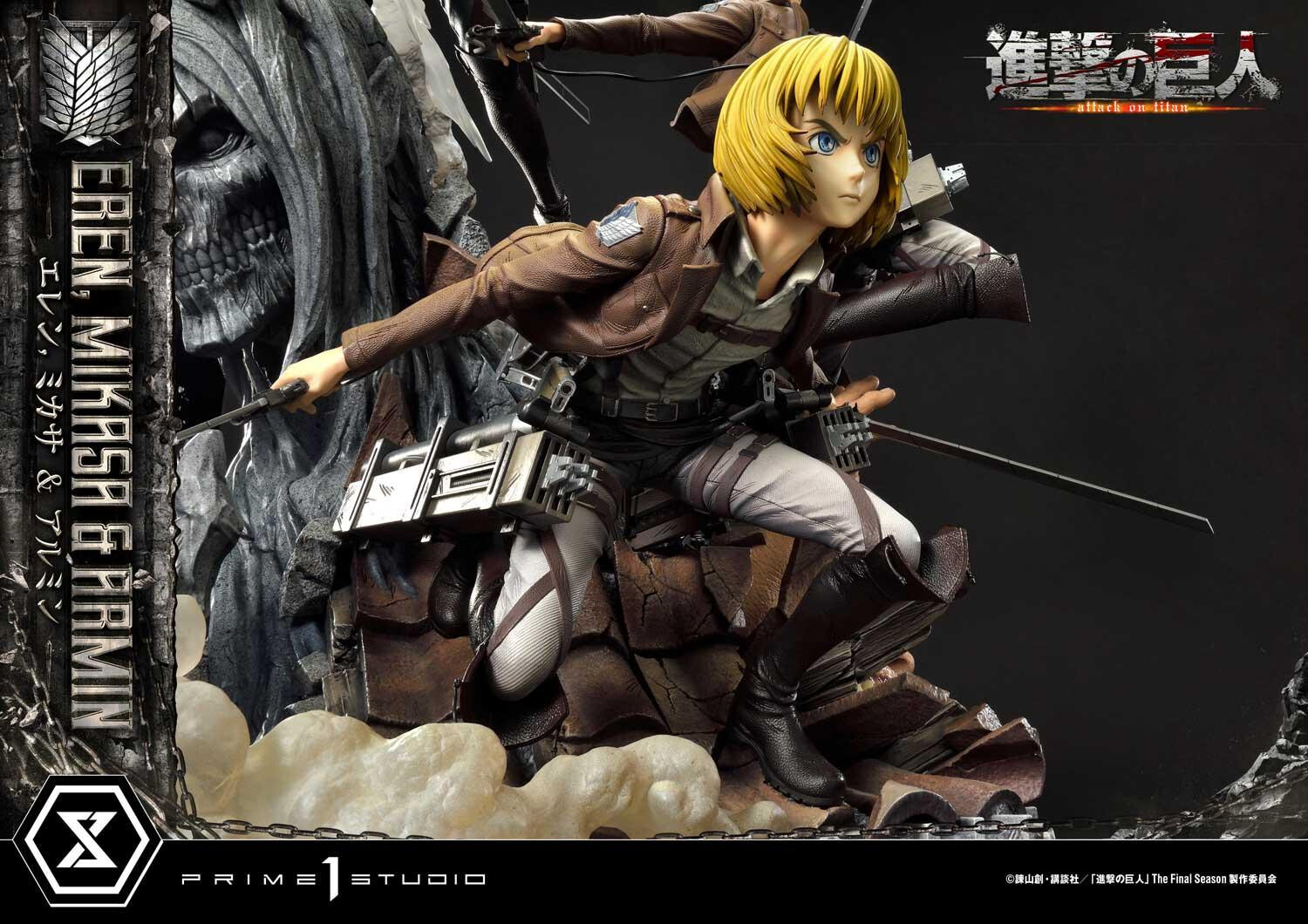Shingeki no Kyojin - Armin Arlert - Eren Yeager - Mikasa Ackerman - Ultimate Premium Masterline  (UPMAOT-01DX) - 1/4 - DX Version (Prime 1 Studio) photo 26