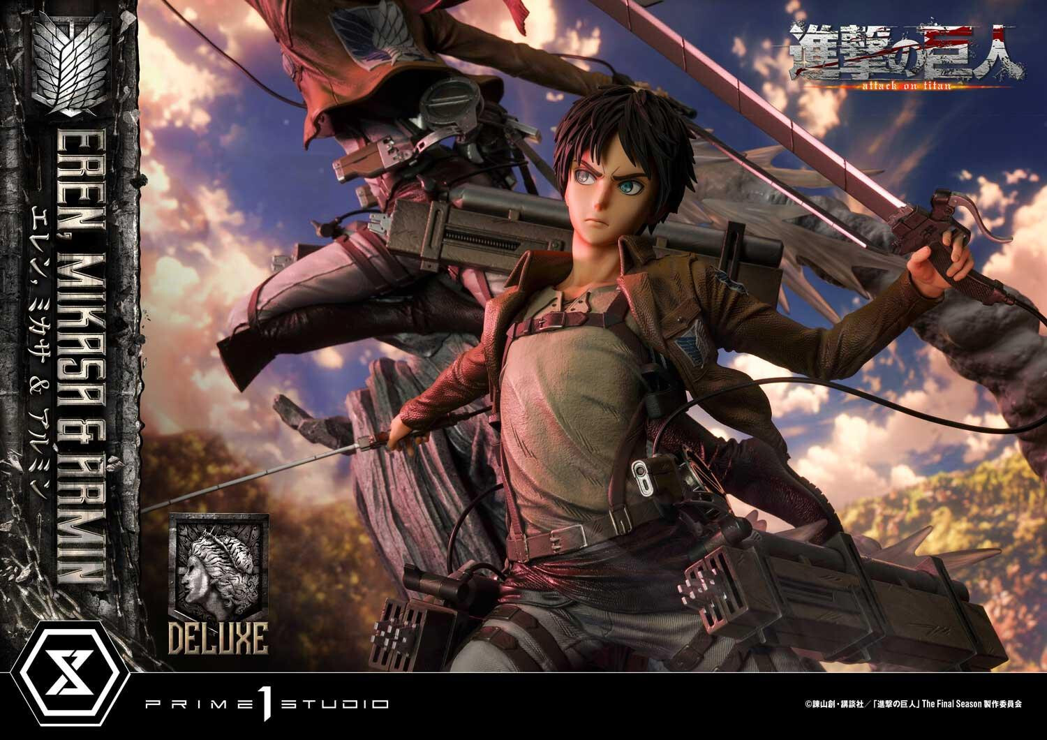 Shingeki no Kyojin - Armin Arlert - Eren Yeager - Mikasa Ackerman - Ultimate Premium Masterline  (UPMAOT-01DX) - 1/4 - DX Version (Prime 1 Studio) photo 27