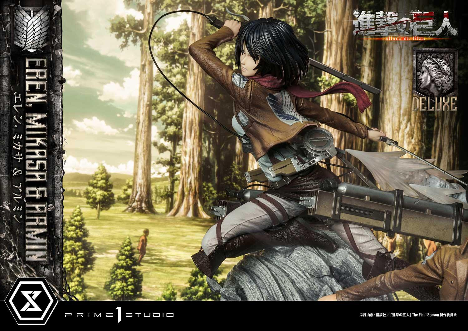 Shingeki no Kyojin - Armin Arlert - Eren Yeager - Mikasa Ackerman - Ultimate Premium Masterline  (UPMAOT-01DX) - 1/4 - DX Version (Prime 1 Studio) photo 31