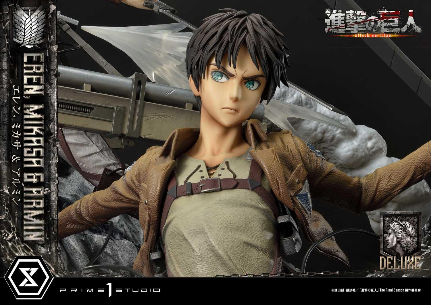Shingeki no Kyojin - Armin Arlert - Eren Yeager - Mikasa Ackerman - Ultimate Premium Masterline  (UPMAOT-01DX) - 1/4 - DX Version (Prime 1 Studio) photo 34