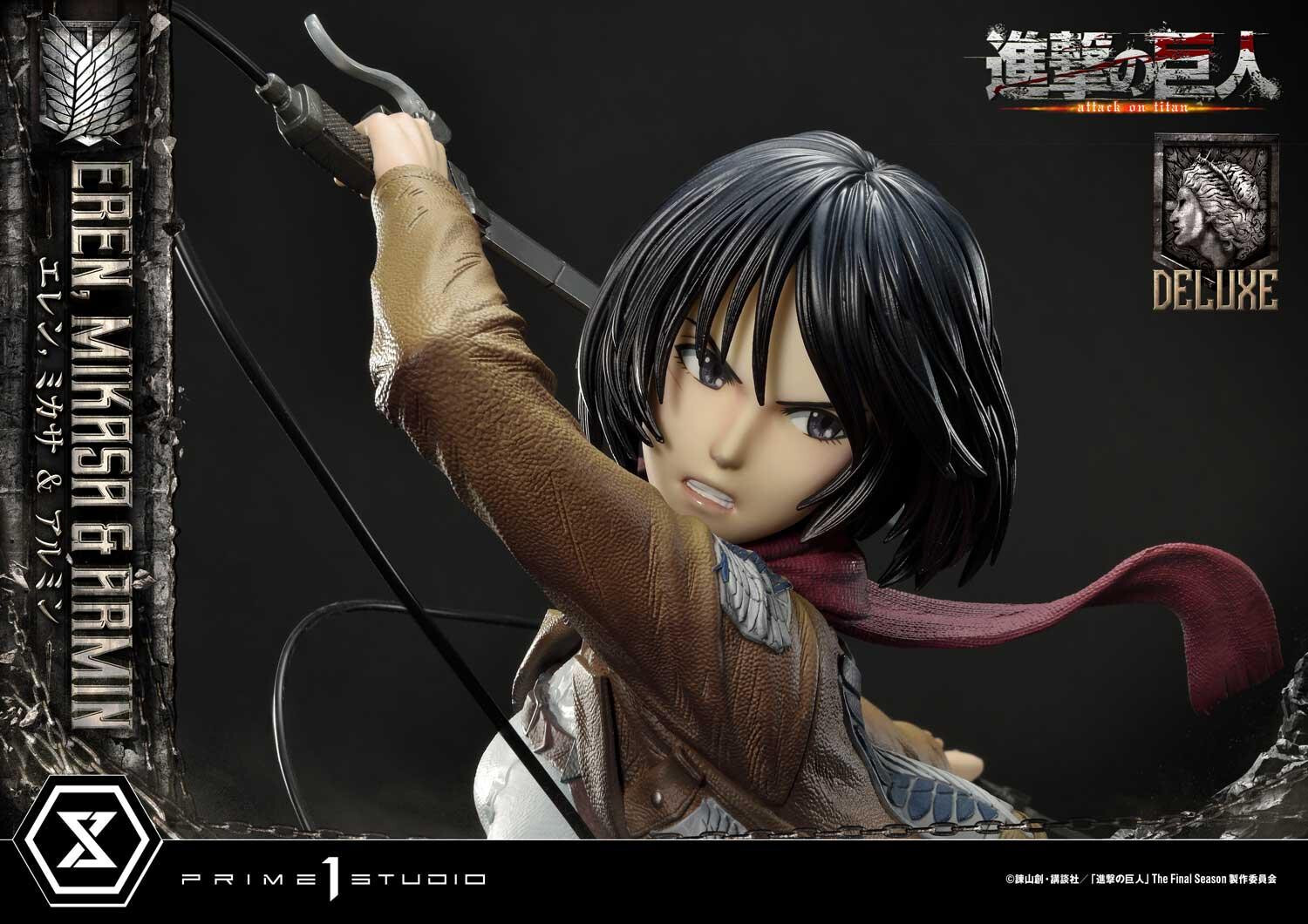 Shingeki no Kyojin - Armin Arlert - Eren Yeager - Mikasa Ackerman - Ultimate Premium Masterline  (UPMAOT-01DX) - 1/4 - DX Version (Prime 1 Studio) photo 36