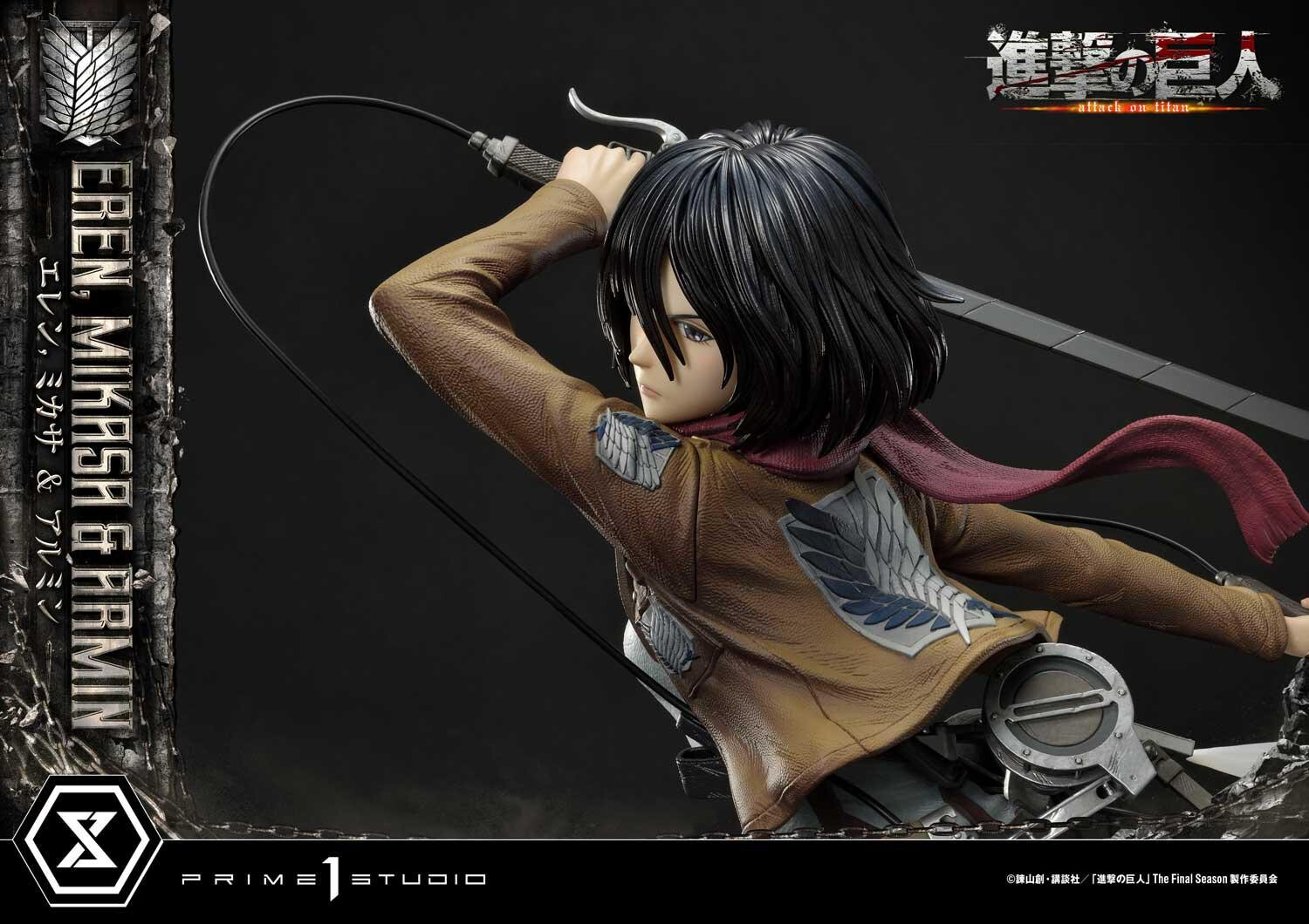 Shingeki no Kyojin - Armin Arlert - Eren Yeager - Mikasa Ackerman - Ultimate Premium Masterline  (UPMAOT-01DX) - 1/4 - DX Version (Prime 1 Studio) photo 37
