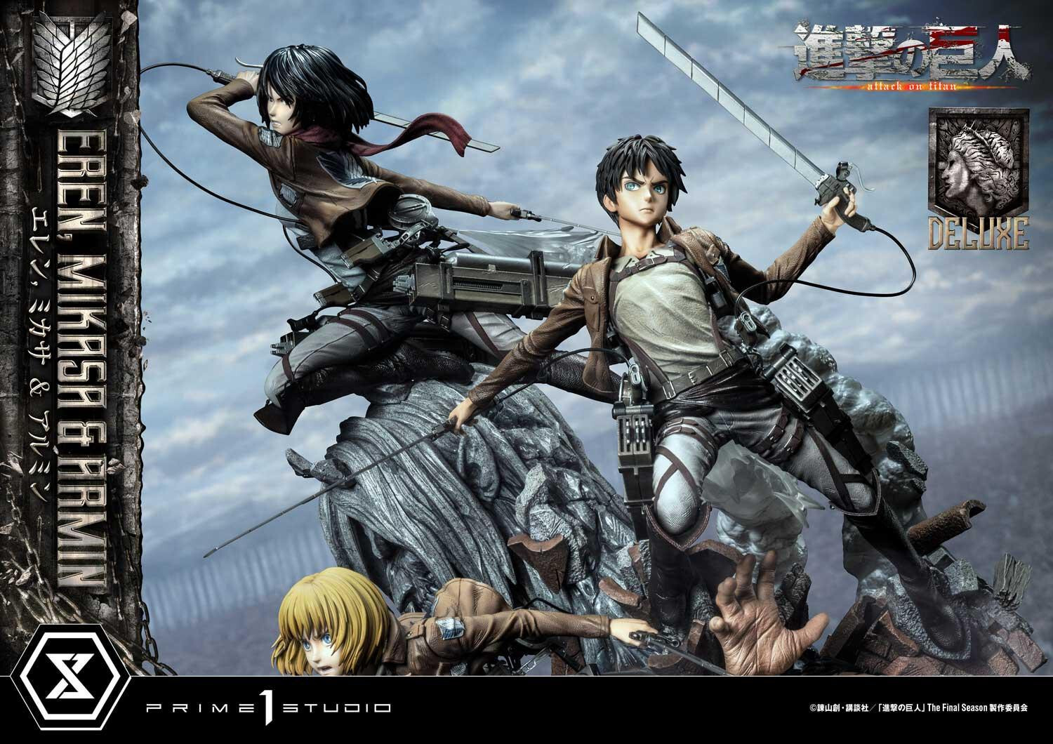 Shingeki no Kyojin - Armin Arlert - Eren Yeager - Mikasa Ackerman - Ultimate Premium Masterline  (UPMAOT-01DX) - 1/4 - DX Version (Prime 1 Studio) photo 39
