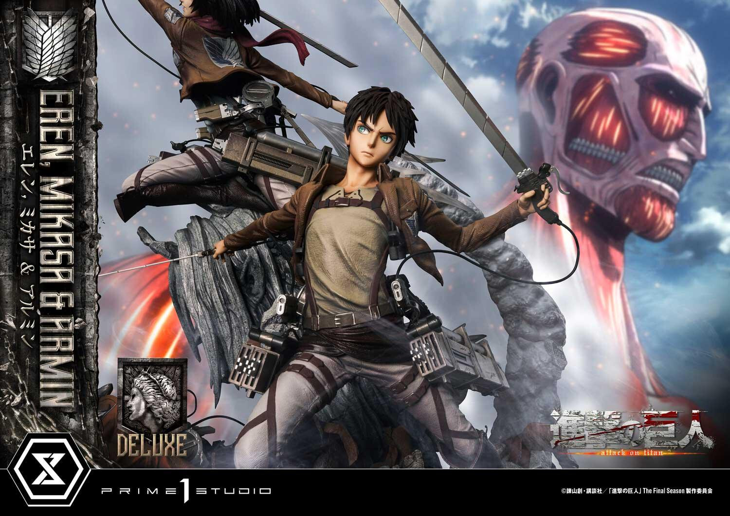 Shingeki no Kyojin - Armin Arlert - Eren Yeager - Mikasa Ackerman - Ultimate Premium Masterline  (UPMAOT-01DX) - 1/4 - DX Version (Prime 1 Studio) photo 40