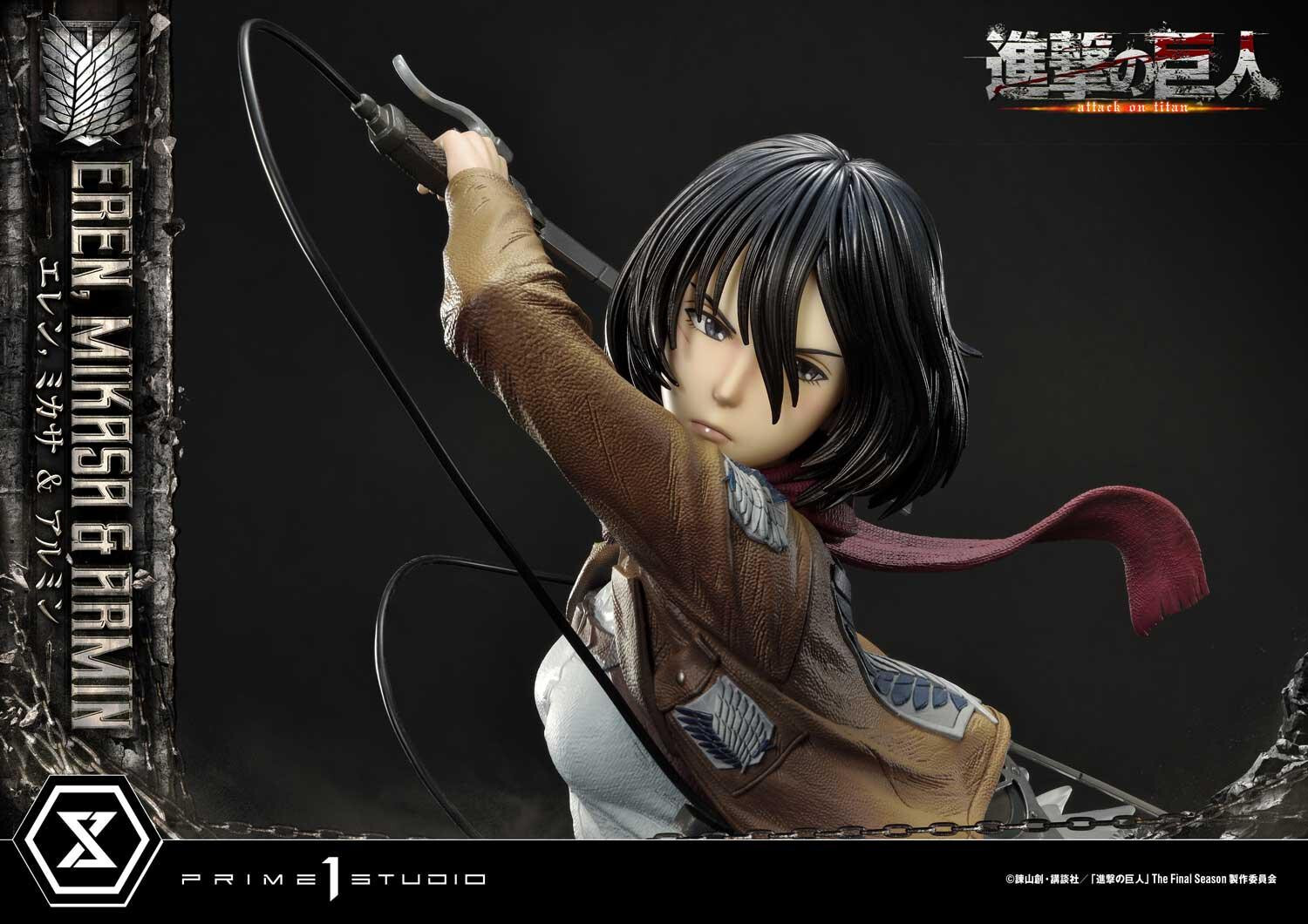 Shingeki no Kyojin - Armin Arlert - Eren Yeager - Mikasa Ackerman - Ultimate Premium Masterline  (UPMAOT-01DX) - 1/4 - DX Version (Prime 1 Studio) photo 46