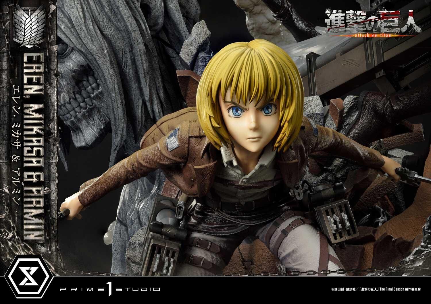 Shingeki no Kyojin - Armin Arlert - Eren Yeager - Mikasa Ackerman - Ultimate Premium Masterline  (UPMAOT-01DX) - 1/4 - DX Version (Prime 1 Studio) photo 47