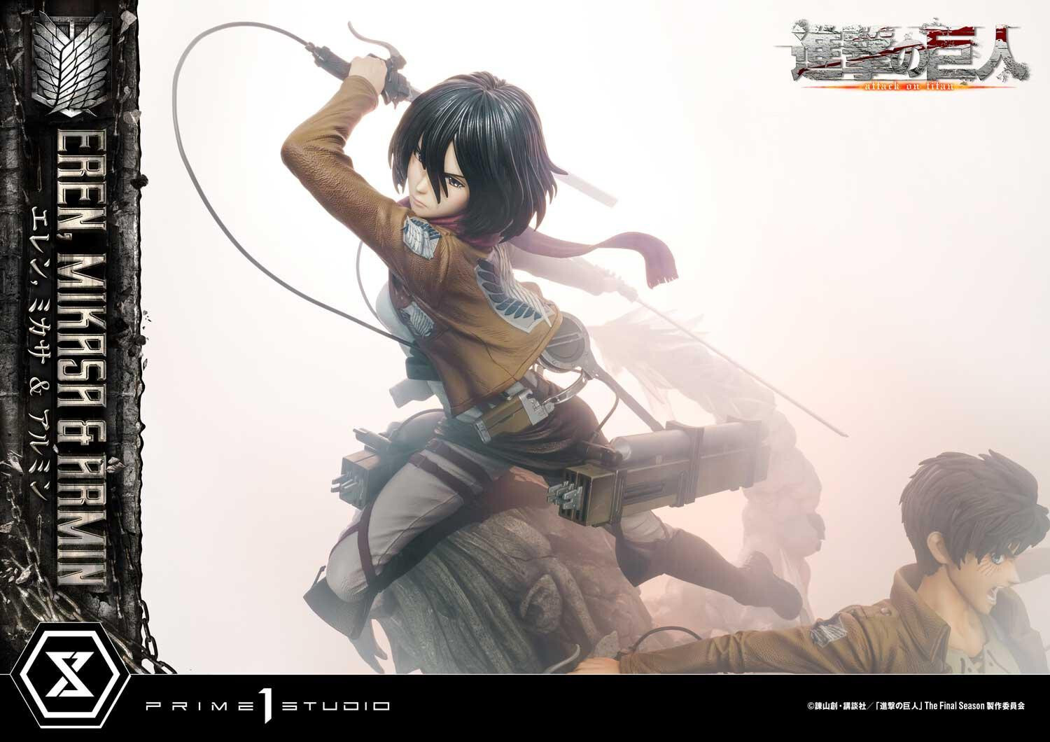 Shingeki no Kyojin - Armin Arlert - Eren Yeager - Mikasa Ackerman - Ultimate Premium Masterline  (UPMAOT-01DX) - 1/4 - DX Version (Prime 1 Studio) photo 55