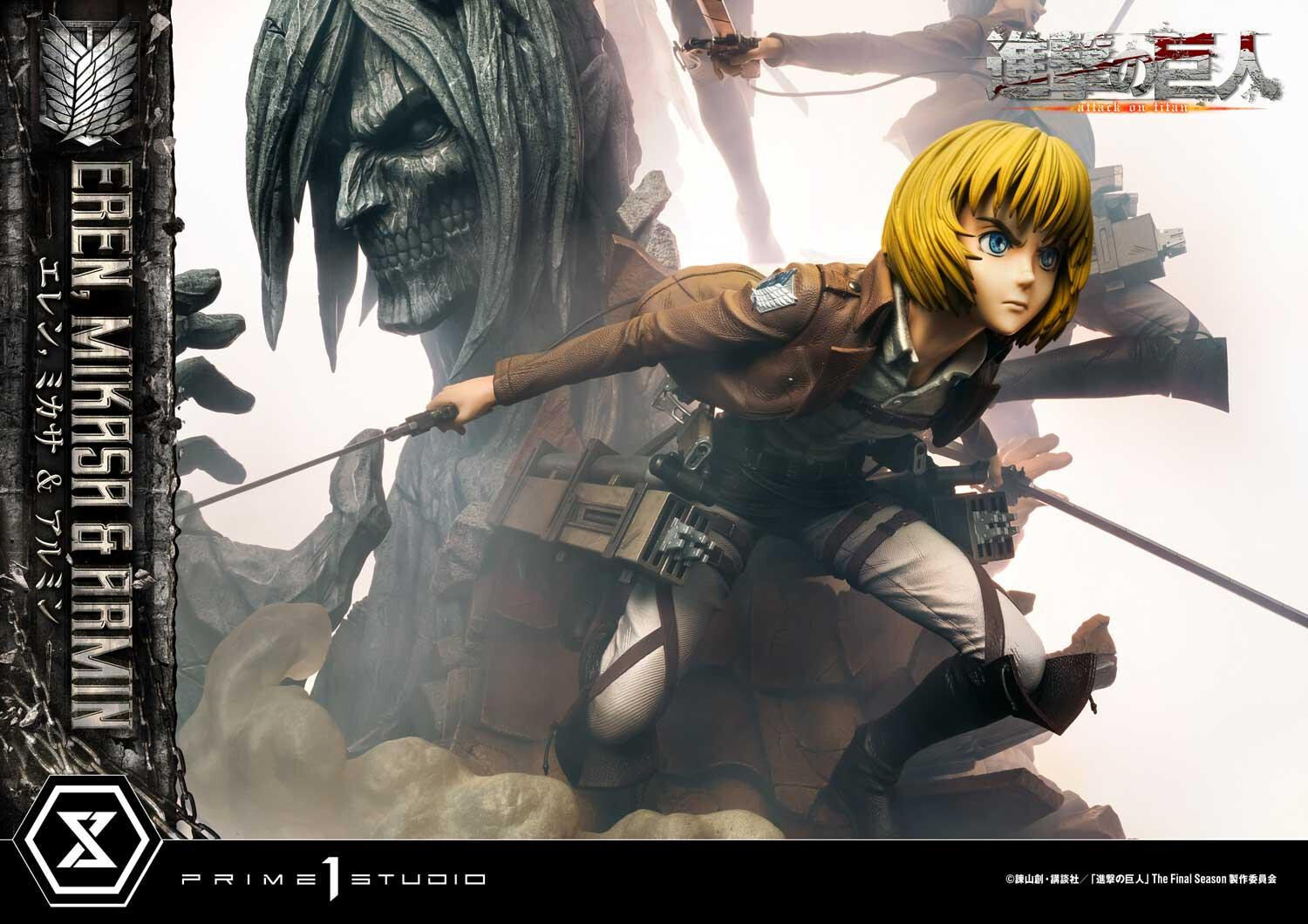 Shingeki no Kyojin - Armin Arlert - Eren Yeager - Mikasa Ackerman - Ultimate Premium Masterline  (UPMAOT-01DX) - 1/4 - DX Version (Prime 1 Studio) photo 56
