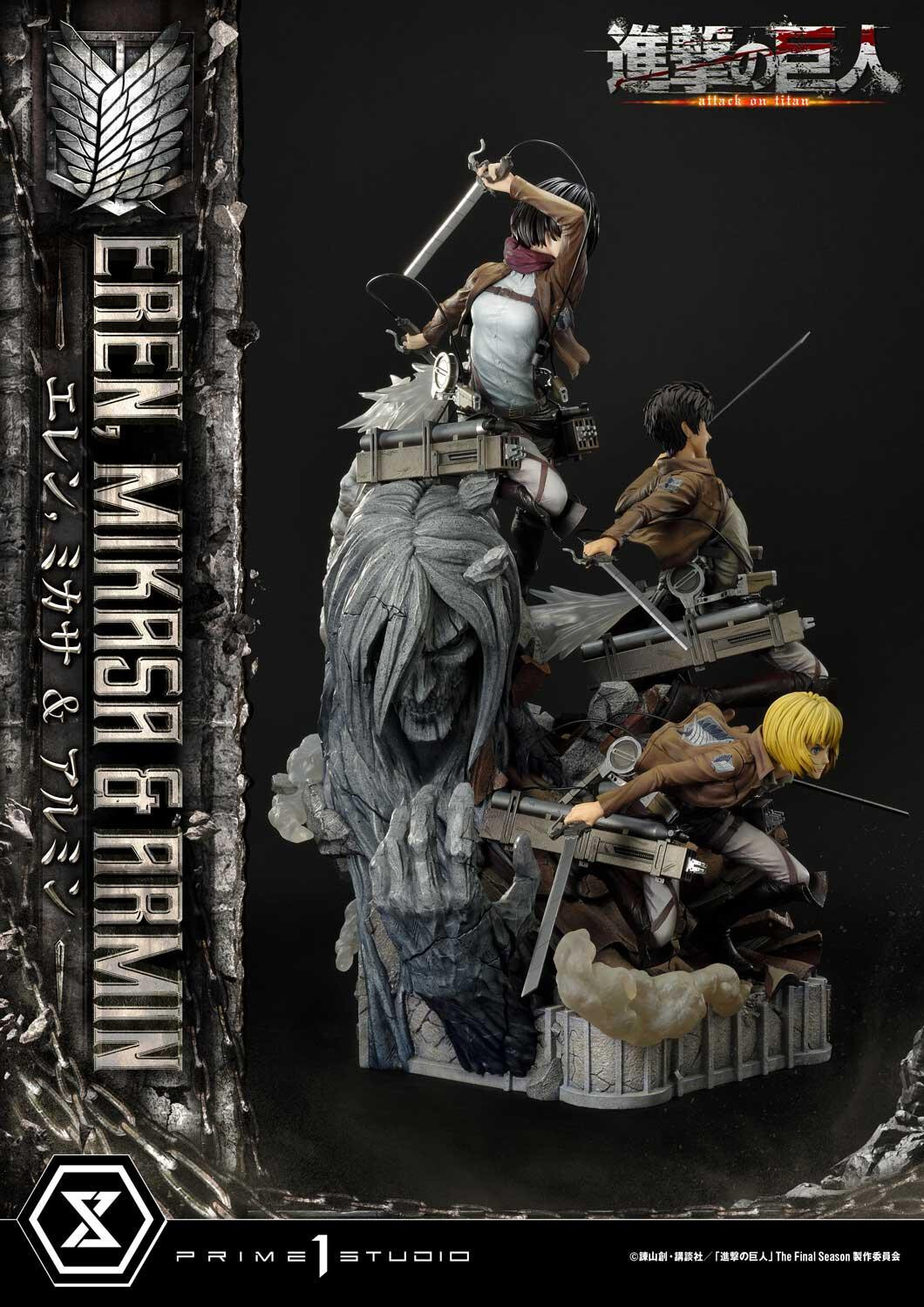 Shingeki no Kyojin - Armin Arlert - Eren Yeager - Mikasa Ackerman - Ultimate Premium Masterline  (UPMAOT-01DX) - 1/4 - DX Version (Prime 1 Studio) photo 60