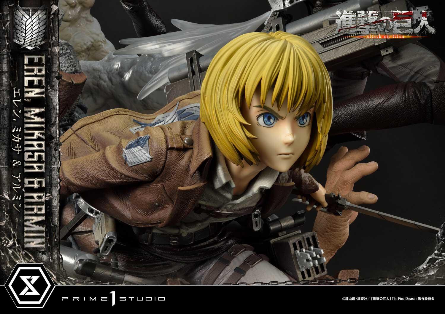 Shingeki no Kyojin - Armin Arlert - Eren Yeager - Mikasa Ackerman - Ultimate Premium Masterline  (UPMAOT-01DX) - 1/4 - DX Version (Prime 1 Studio) photo 66