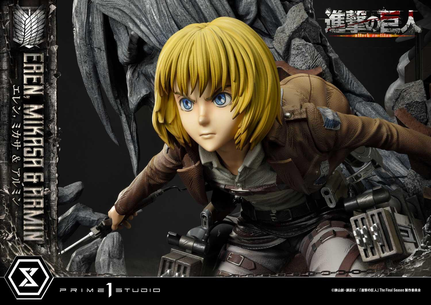 Shingeki no Kyojin - Armin Arlert - Eren Yeager - Mikasa Ackerman - Ultimate Premium Masterline  (UPMAOT-01DX) - 1/4 - DX Version (Prime 1 Studio) photo 67