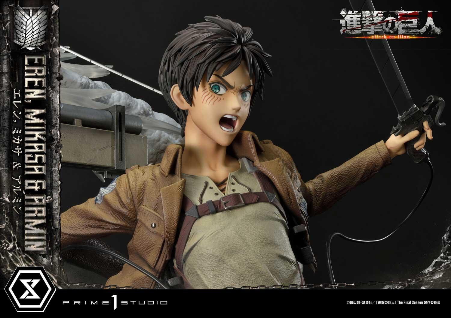 Shingeki no Kyojin - Armin Arlert - Eren Yeager - Mikasa Ackerman - Ultimate Premium Masterline  (UPMAOT-01DX) - 1/4 - DX Version (Prime 1 Studio) photo 68