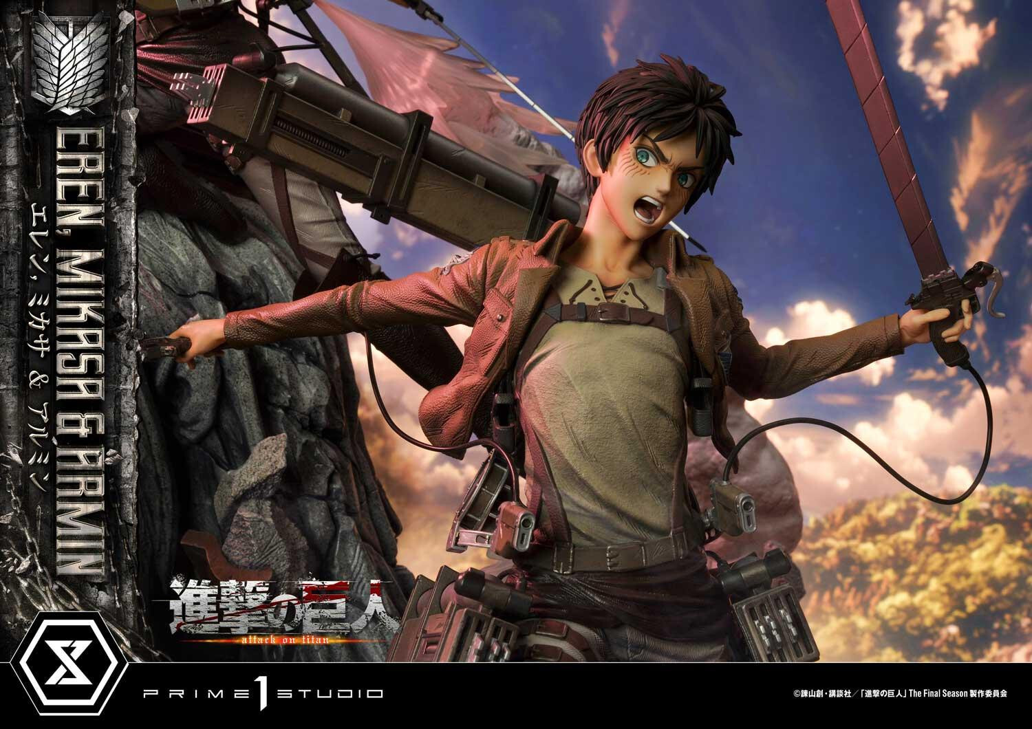 Shingeki no Kyojin - Armin Arlert - Eren Yeager - Mikasa Ackerman - Ultimate Premium Masterline  (UPMAOT-01DX) - 1/4 - DX Version (Prime 1 Studio) photo 73