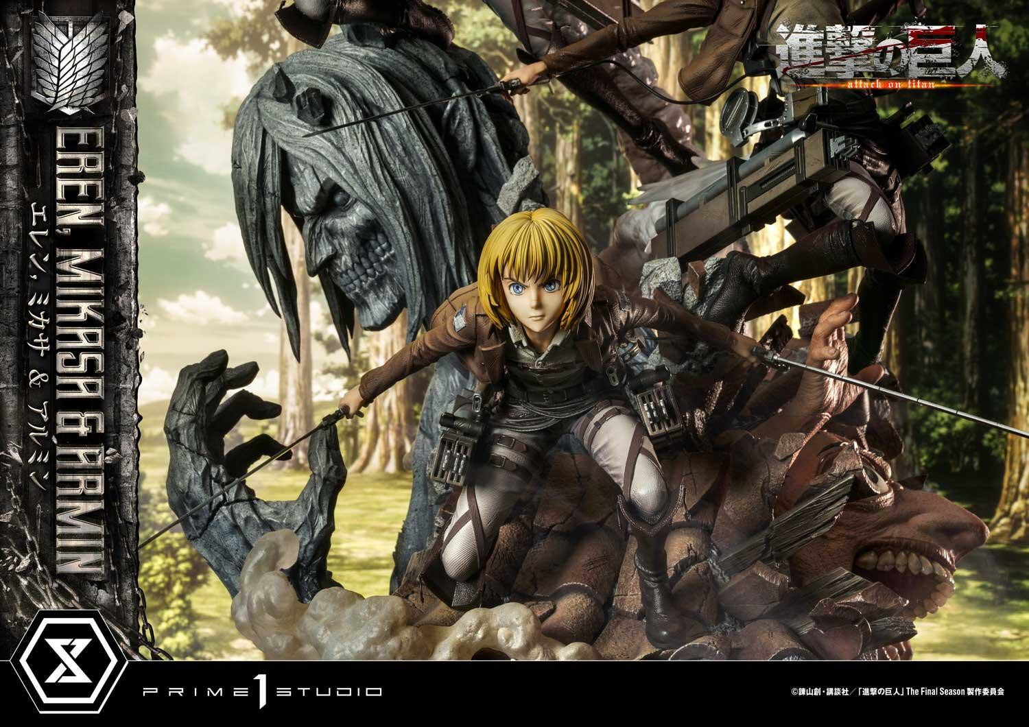 Shingeki no Kyojin - Armin Arlert - Eren Yeager - Mikasa Ackerman - Ultimate Premium Masterline  (UPMAOT-01DX) - 1/4 - DX Version (Prime 1 Studio) photo 74