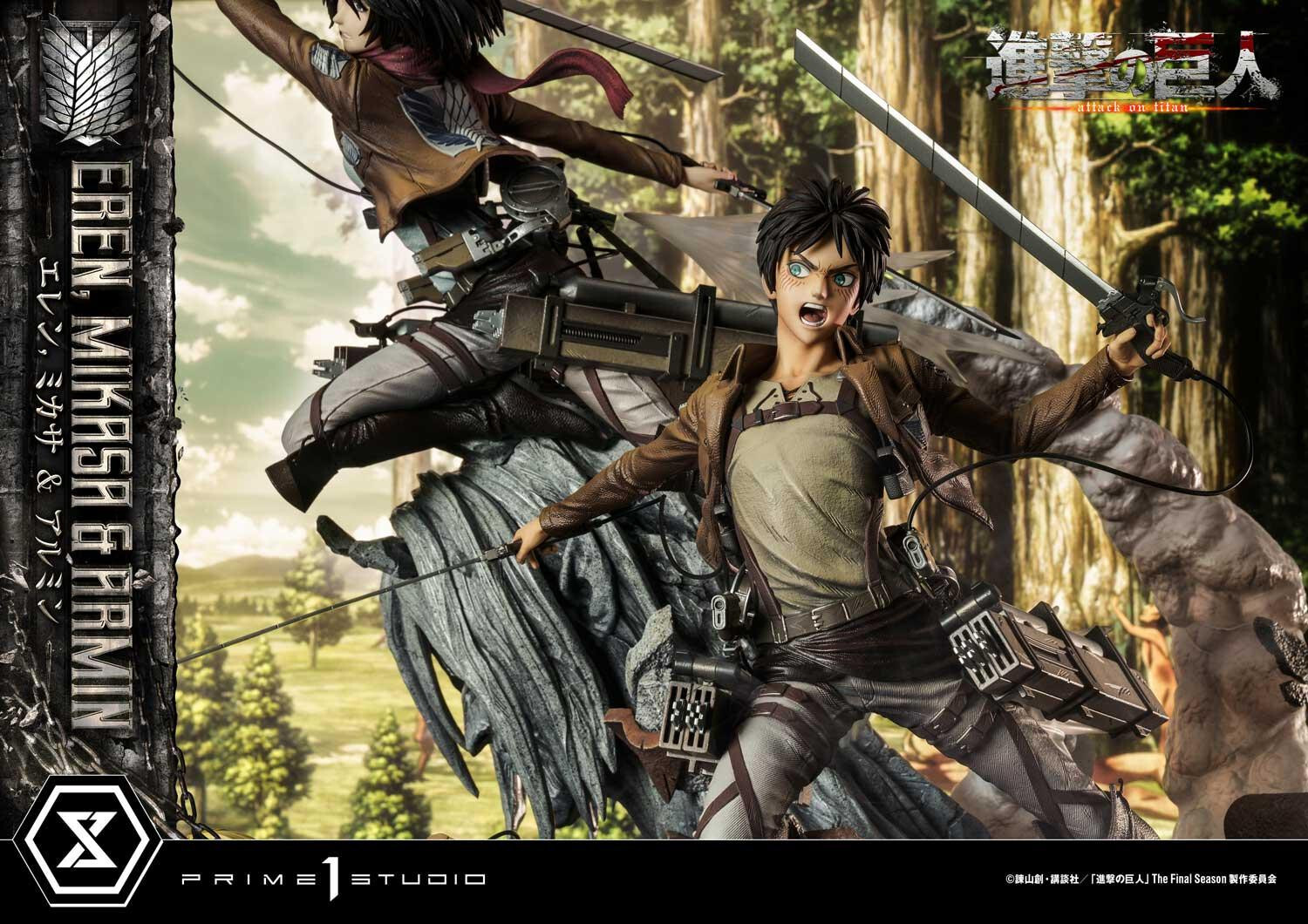 Shingeki no Kyojin - Armin Arlert - Eren Yeager - Mikasa Ackerman - Ultimate Premium Masterline  (UPMAOT-01DX) - 1/4 - DX Version (Prime 1 Studio) photo 75