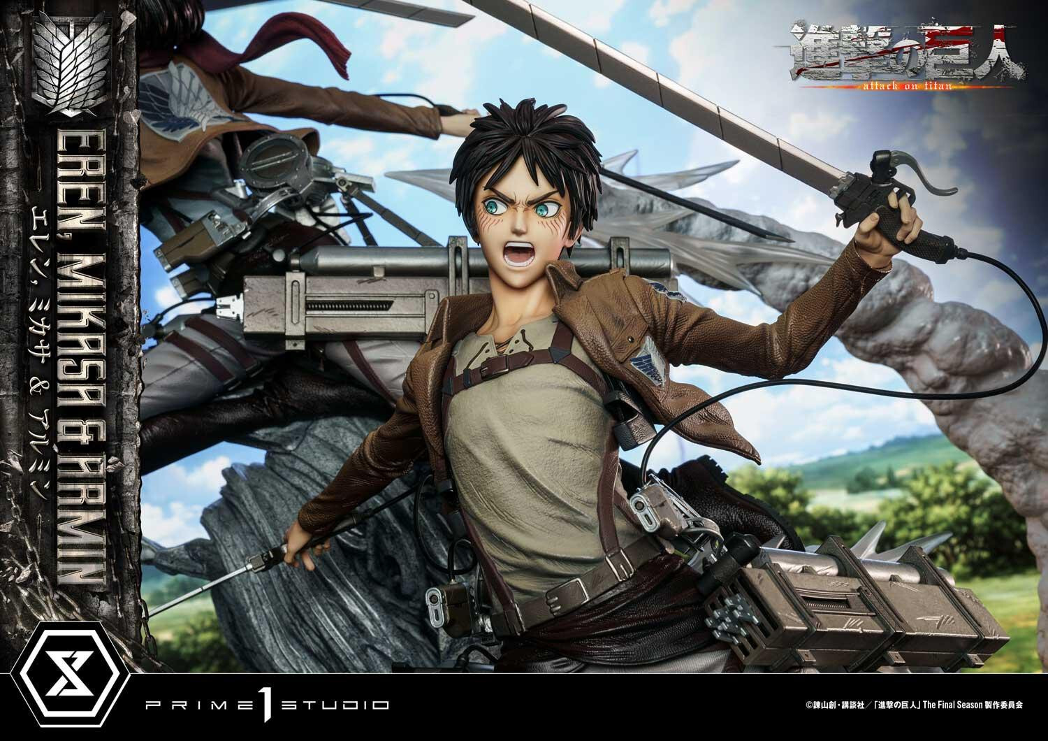 Shingeki no Kyojin - Armin Arlert - Eren Yeager - Mikasa Ackerman - Ultimate Premium Masterline  (UPMAOT-01DX) - 1/4 - DX Version (Prime 1 Studio) photo 78