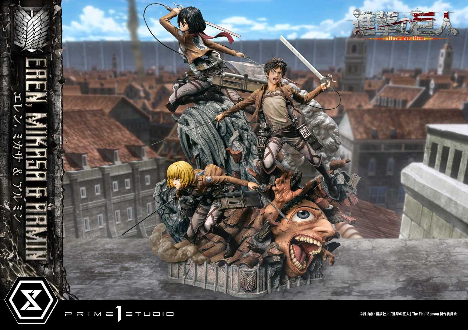 Shingeki no Kyojin - Armin Arlert - Eren Yeager - Mikasa Ackerman - Ultimate Premium Masterline  (UPMAOT-01DX) - 1/4 - DX Version (Prime 1 Studio) photo 82