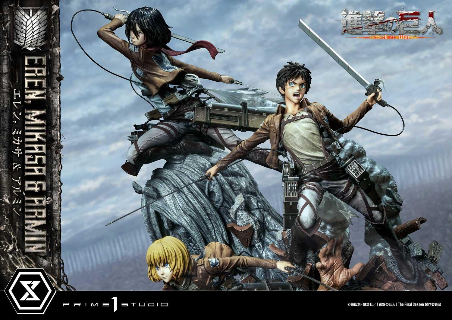 Shingeki no Kyojin - Armin Arlert - Eren Yeager - Mikasa Ackerman - Ultimate Premium Masterline  (UPMAOT-01DX) - 1/4 - DX Version (Prime 1 Studio) photo 83