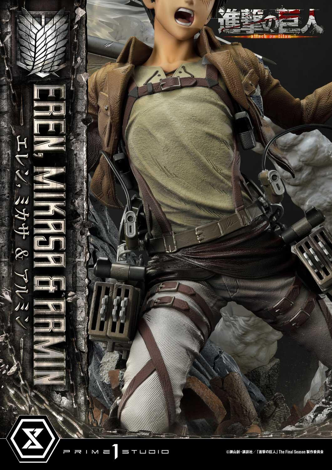 Shingeki no Kyojin - Armin Arlert - Eren Yeager - Mikasa Ackerman - Ultimate Premium Masterline  (UPMAOT-01DX) - 1/4 - DX Version (Prime 1 Studio) photo 87