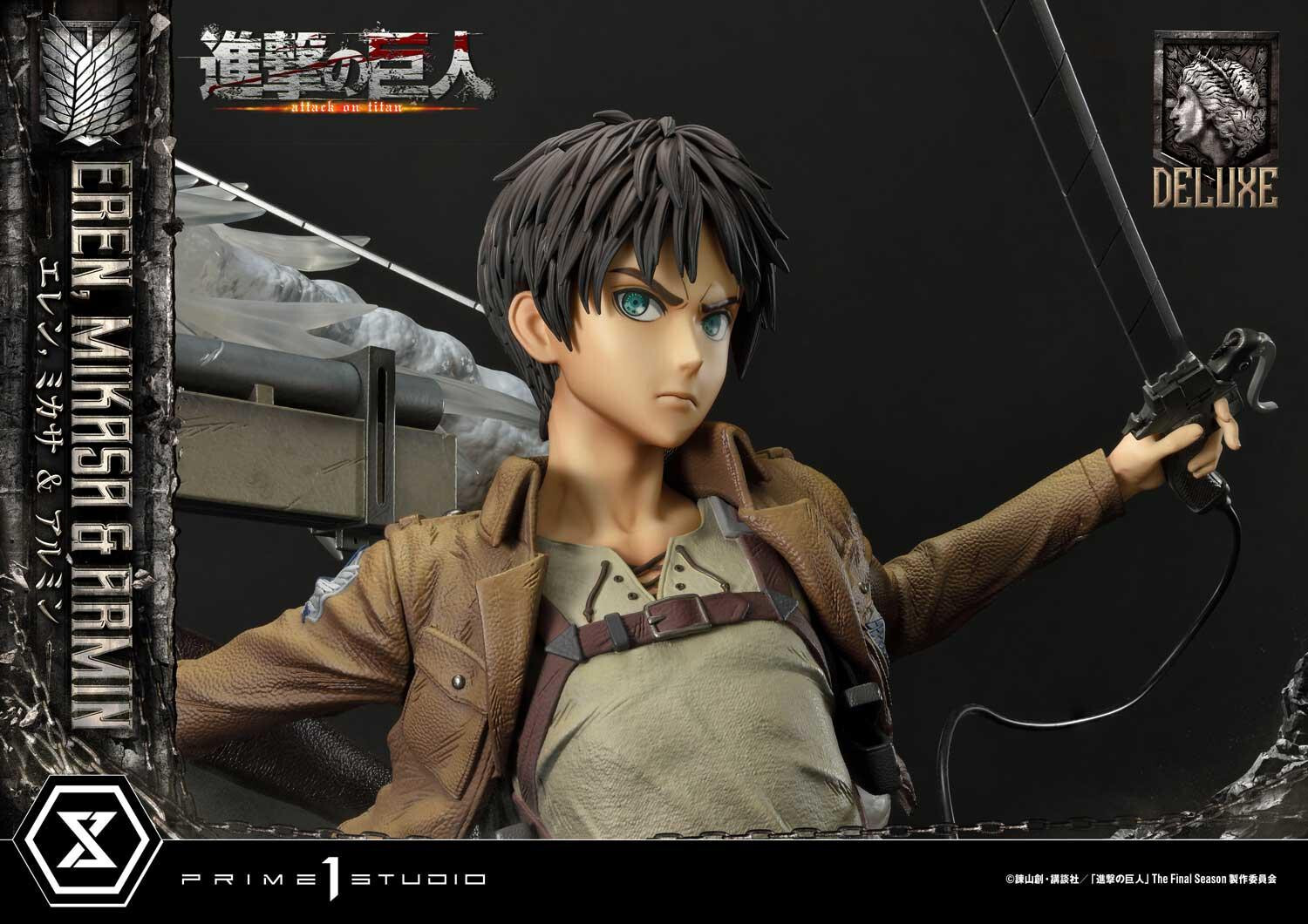 Shingeki no Kyojin - Armin Arlert - Eren Yeager - Mikasa Ackerman - Ultimate Premium Masterline  (UPMAOT-01DXS) - 1/4 - DX Bonus Version (Prime 1 Studio) photo 18
