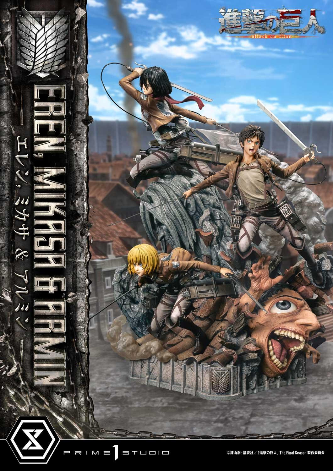 Shingeki no Kyojin - Armin Arlert - Eren Yeager - Mikasa Ackerman - Ultimate Premium Masterline  (UPMAOT-01DXS) - 1/4 - DX Bonus Version (Prime 1 Studio) photo 29