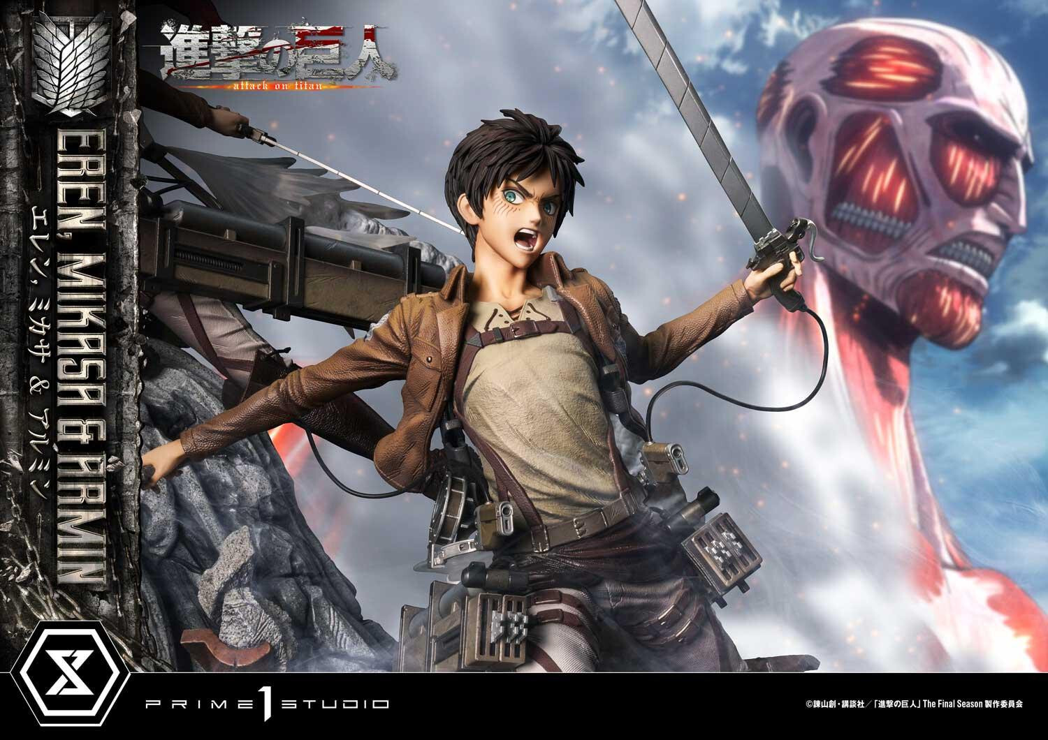 Shingeki no Kyojin - Armin Arlert - Eren Yeager - Mikasa Ackerman - Ultimate Premium Masterline  (UPMAOT-01DXS) - 1/4 - DX Bonus Version (Prime 1 Studio) photo 39