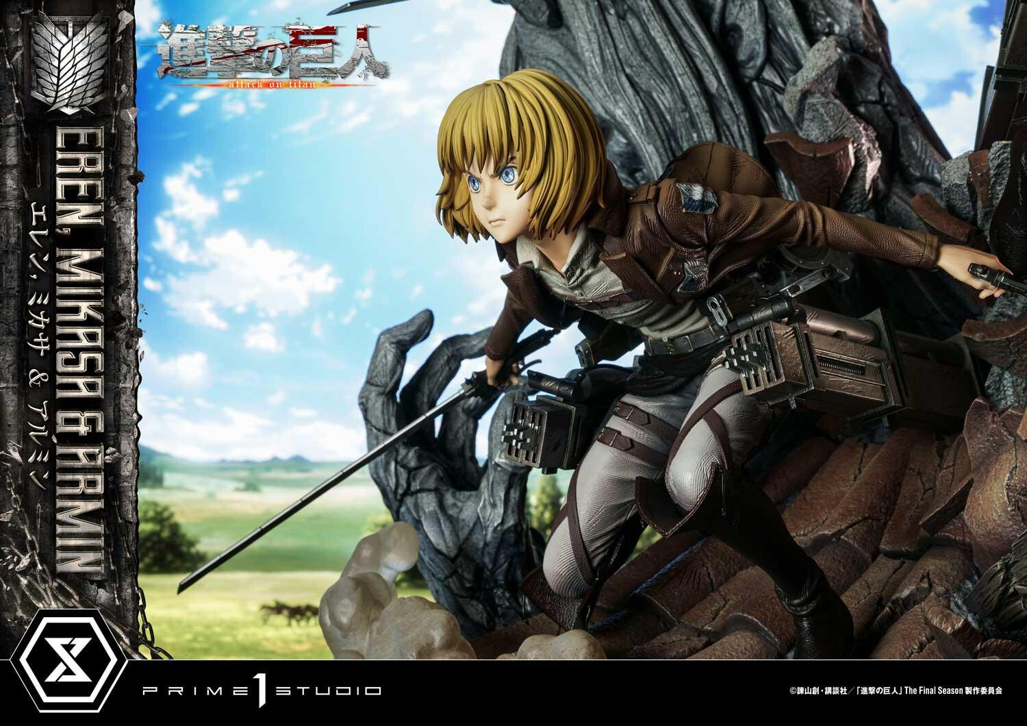 Shingeki no Kyojin - Armin Arlert - Eren Yeager - Mikasa Ackerman - Ultimate Premium Masterline  (UPMAOT-01DXS) - 1/4 - DX Bonus Version (Prime 1 Studio) photo 40
