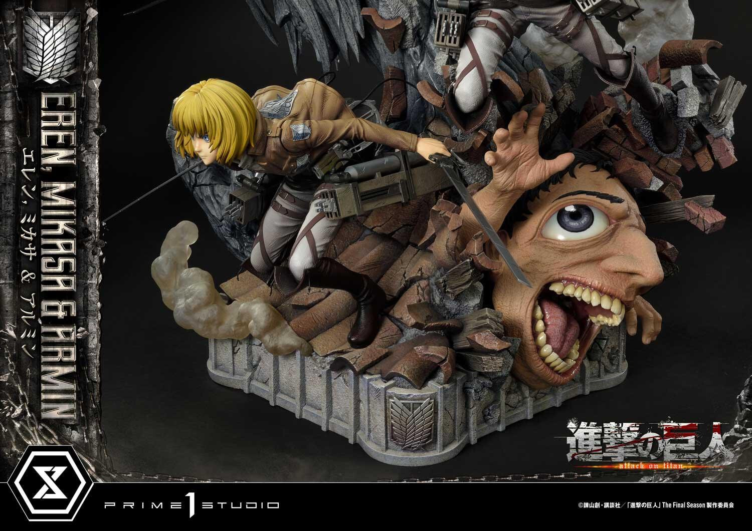 Shingeki no Kyojin - Armin Arlert - Eren Yeager - Mikasa Ackerman - Ultimate Premium Masterline  (UPMAOT-01DXS) - 1/4 - DX Bonus Version (Prime 1 Studio) photo 48
