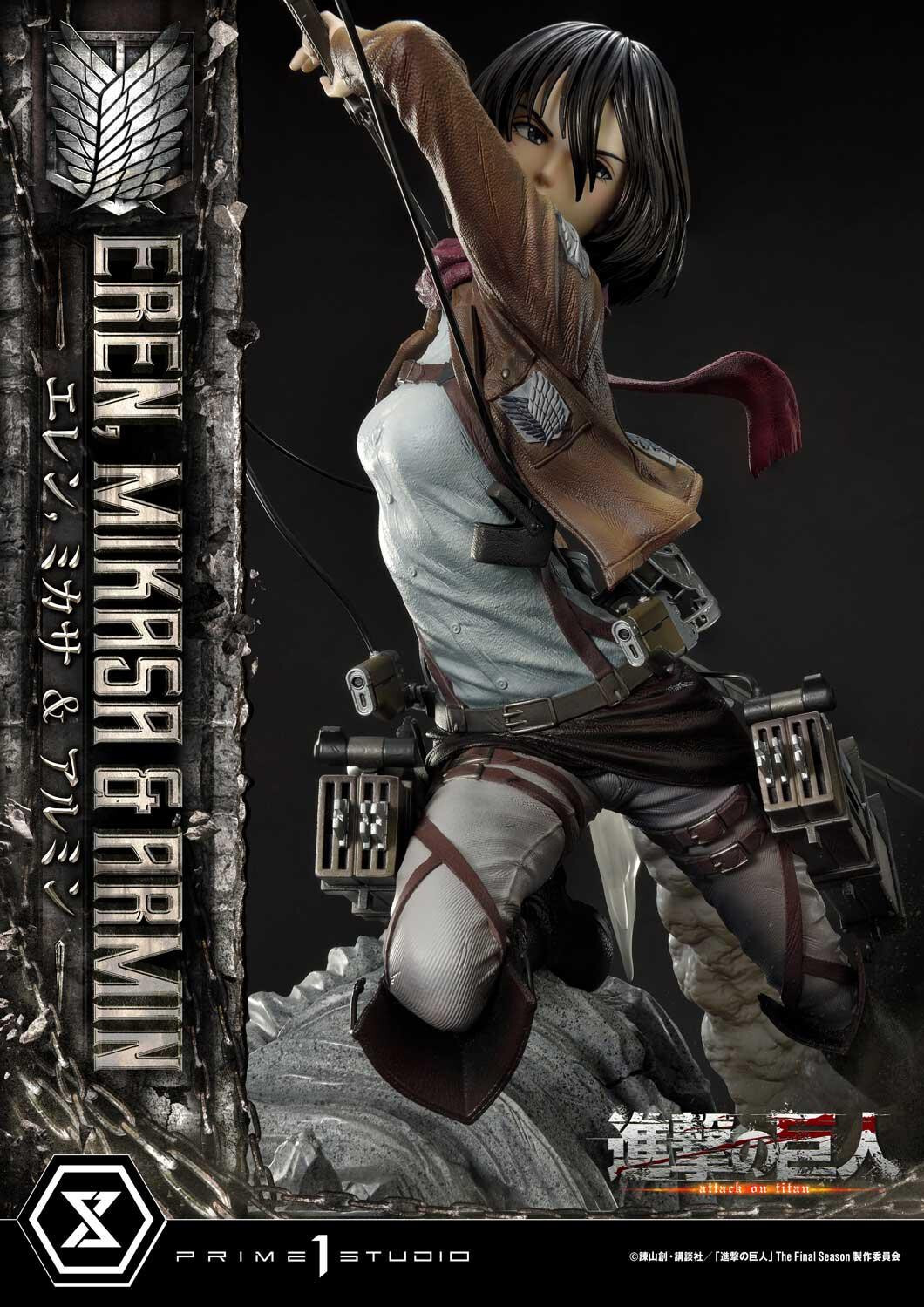 Shingeki no Kyojin - Armin Arlert - Eren Yeager - Mikasa Ackerman - Ultimate Premium Masterline  (UPMAOT-01DXS) - 1/4 - DX Bonus Version (Prime 1 Studio) photo 55