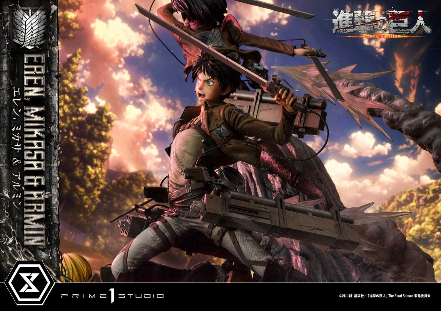 Shingeki no Kyojin - Armin Arlert - Eren Yeager - Mikasa Ackerman - Ultimate Premium Masterline  (UPMAOT-01DXS) - 1/4 - DX Bonus Version (Prime 1 Studio) photo 71