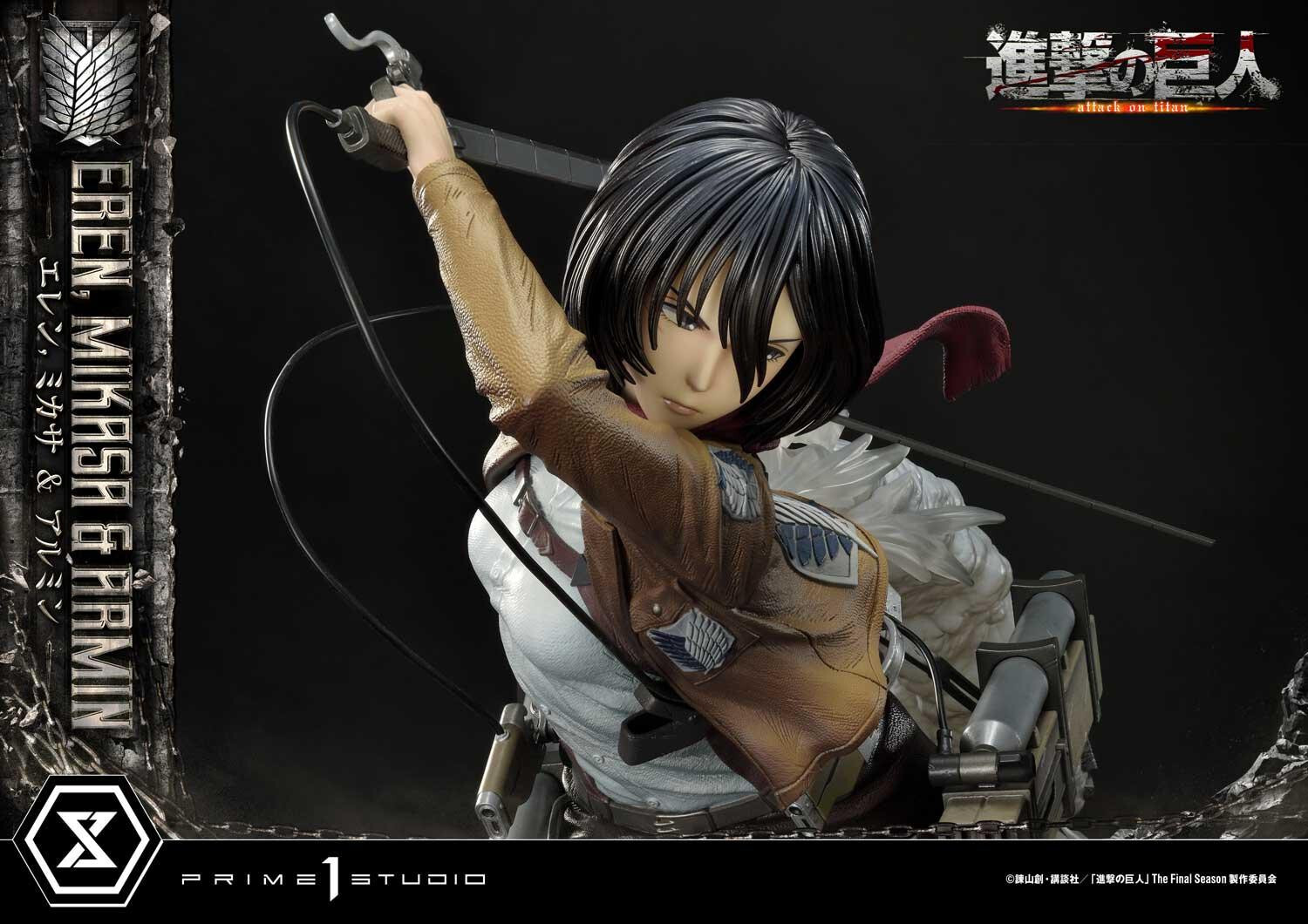 Shingeki no Kyojin - Armin Arlert - Eren Yeager - Mikasa Ackerman - Ultimate Premium Masterline  (UPMAOT-01DXS) - 1/4 - DX Bonus Version (Prime 1 Studio) photo 77