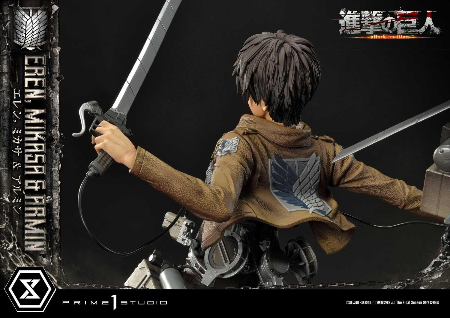 Shingeki no Kyojin - Armin Arlert - Eren Yeager - Mikasa Ackerman - Ultimate Premium Masterline  (UPMAOT-01DXS) - 1/4 - DX Bonus Version (Prime 1 Studio) photo 80