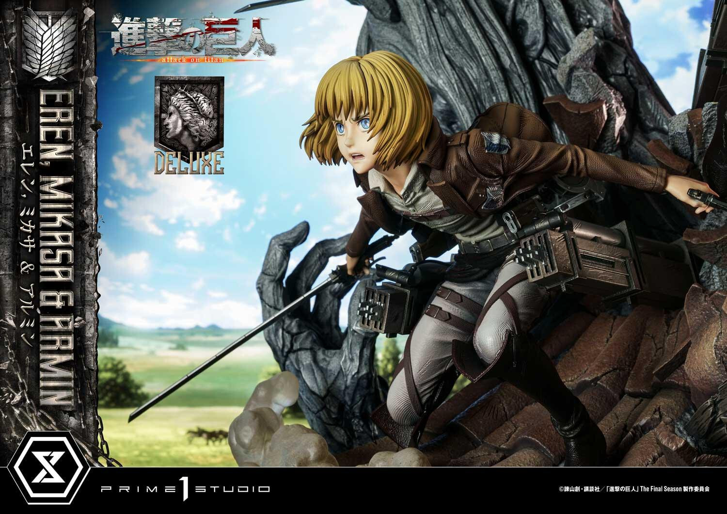 Shingeki no Kyojin - Armin Arlert - Eren Yeager - Mikasa Ackerman - Ultimate Premium Masterline  (UPMAOT-01DXS) - 1/4 - DX Bonus Version (Prime 1 Studio) photo 84