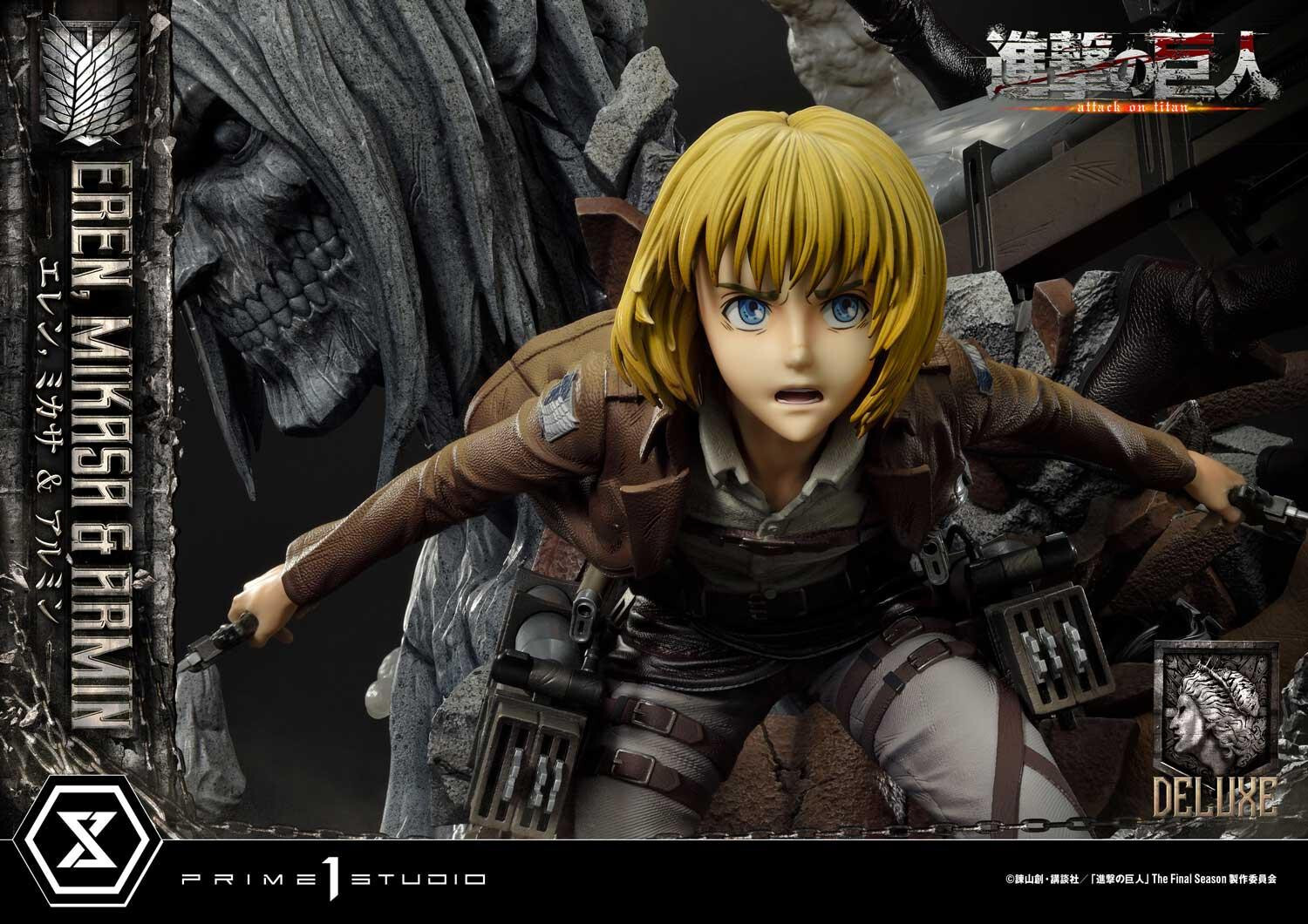 Shingeki no Kyojin - Armin Arlert - Eren Yeager - Mikasa Ackerman - Ultimate Premium Masterline  (UPMAOT-01DXS) - 1/4 - DX Bonus Version (Prime 1 Studio) photo 87