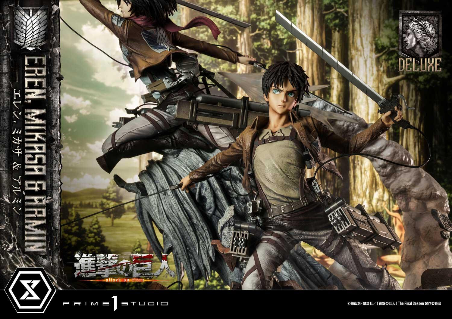 Shingeki no Kyojin - Armin Arlert - Eren Yeager - Mikasa Ackerman - Ultimate Premium Masterline  (UPMAOT-01DXS) - 1/4 - DX Bonus Version (Prime 1 Studio) photo 92