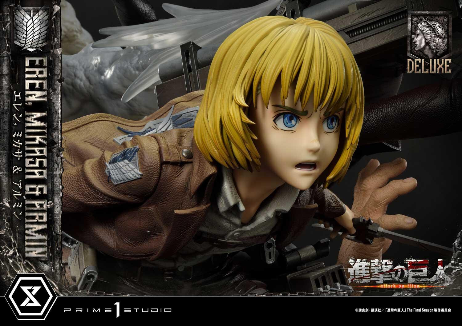 Shingeki no Kyojin - Armin Arlert - Eren Yeager - Mikasa Ackerman - Ultimate Premium Masterline  (UPMAOT-01DXS) - 1/4 - DX Bonus Version (Prime 1 Studio) photo 95