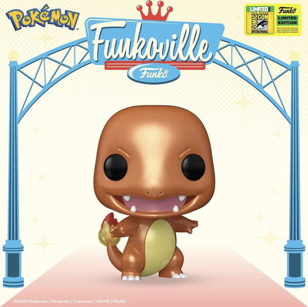 Pocket Monsters - Hitokage - POP! Games  (455) - POP! Pokémon - POP! Vinyl - Metallic (Funko Toys)