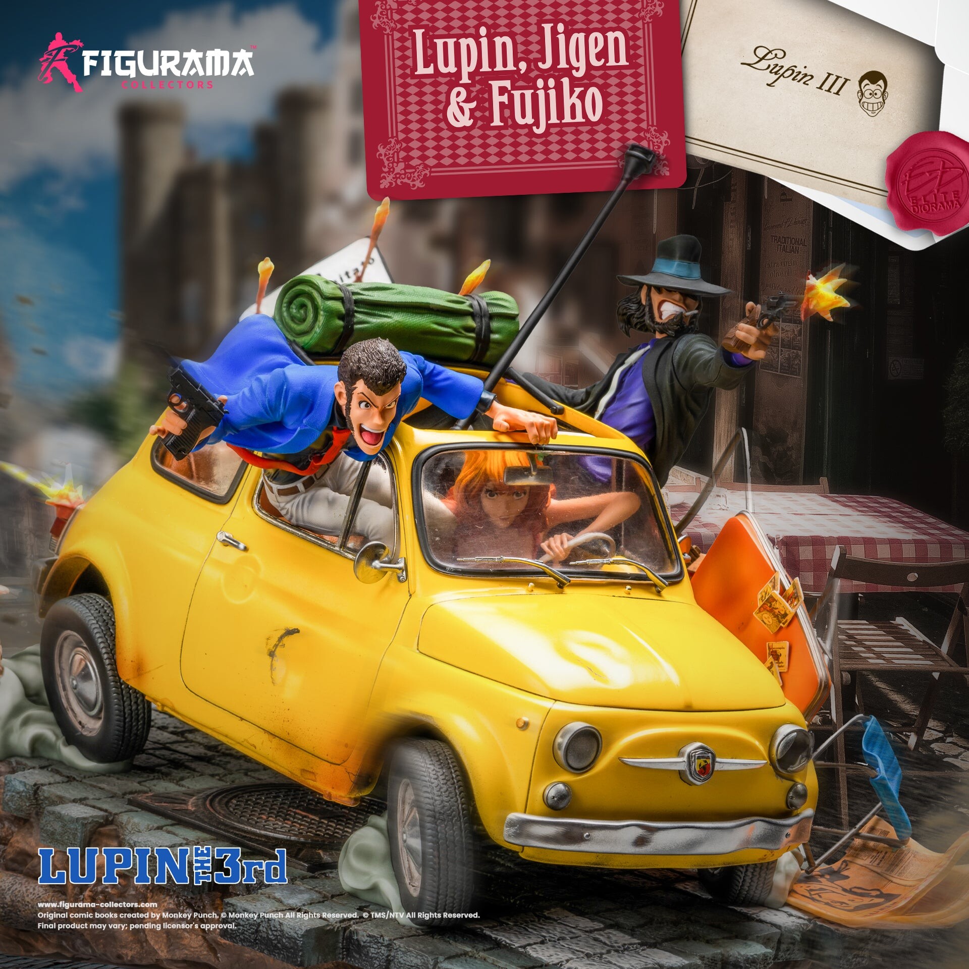 Lupin III - Jigen Daisuke - Lupin the 3rd - Mine Fujiko - Diorama - Elite Diorama - 1/8 (Figurama Collectors)
