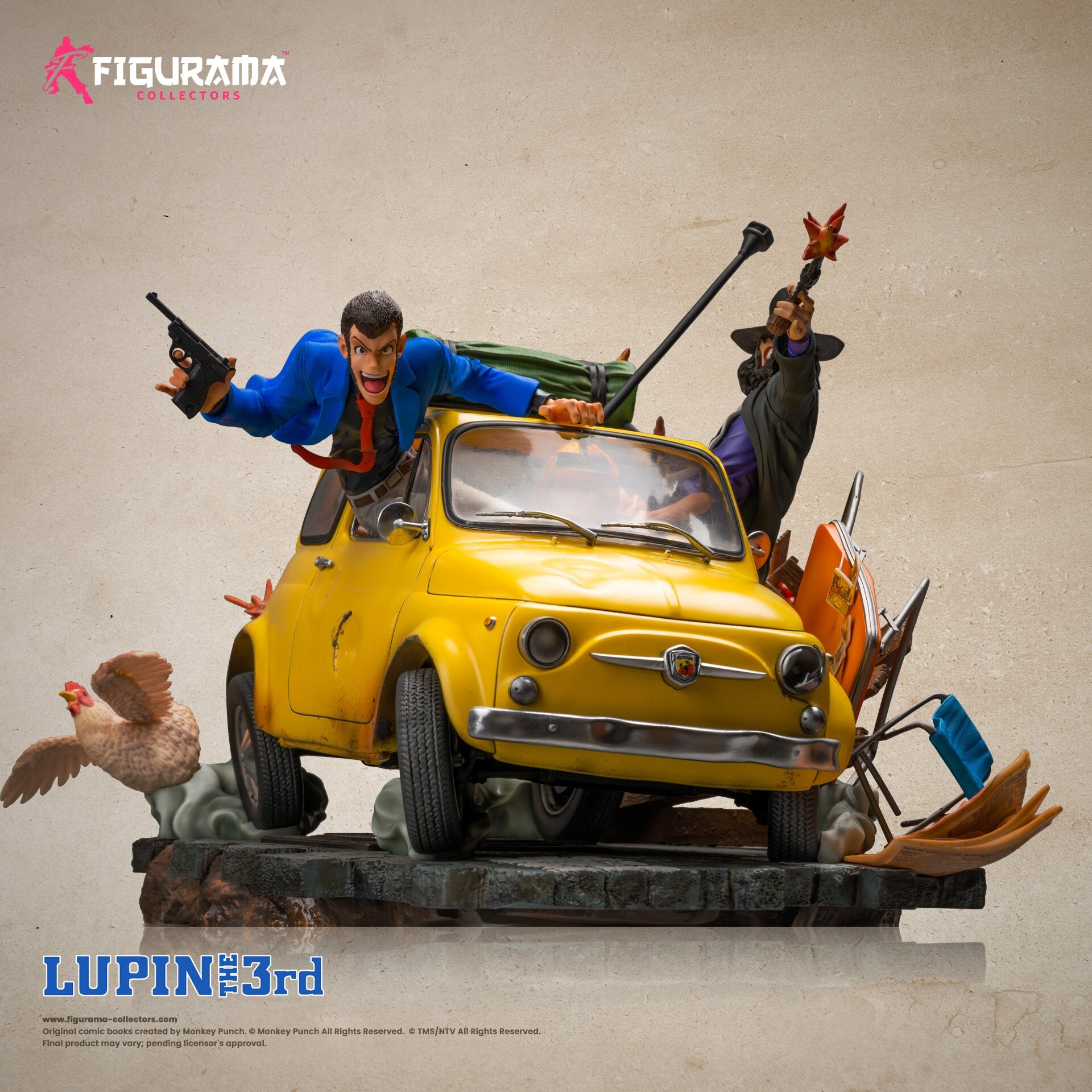 Lupin III - Jigen Daisuke - Lupin the 3rd - Mine Fujiko - Diorama - Elite Diorama - 1/8 (Figurama Collectors) photo 3
