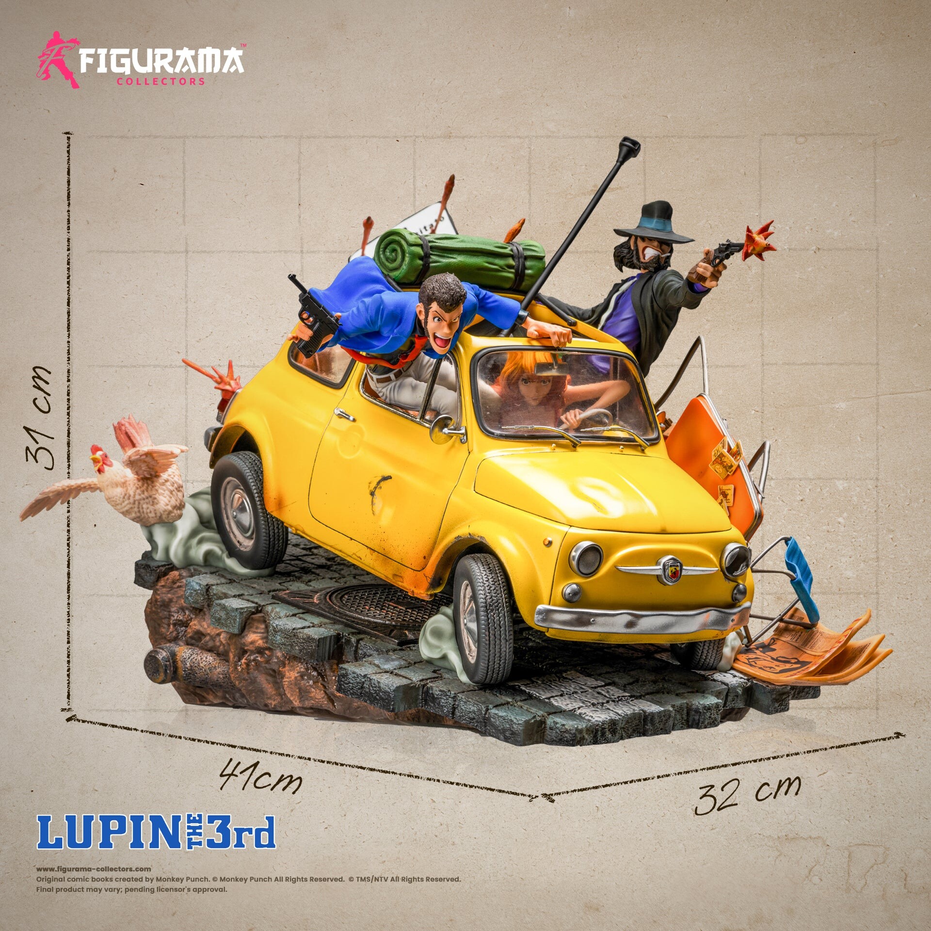Lupin III - Jigen Daisuke - Lupin the 3rd - Mine Fujiko - Diorama - Elite Diorama - 1/8 (Figurama Collectors) photo 8