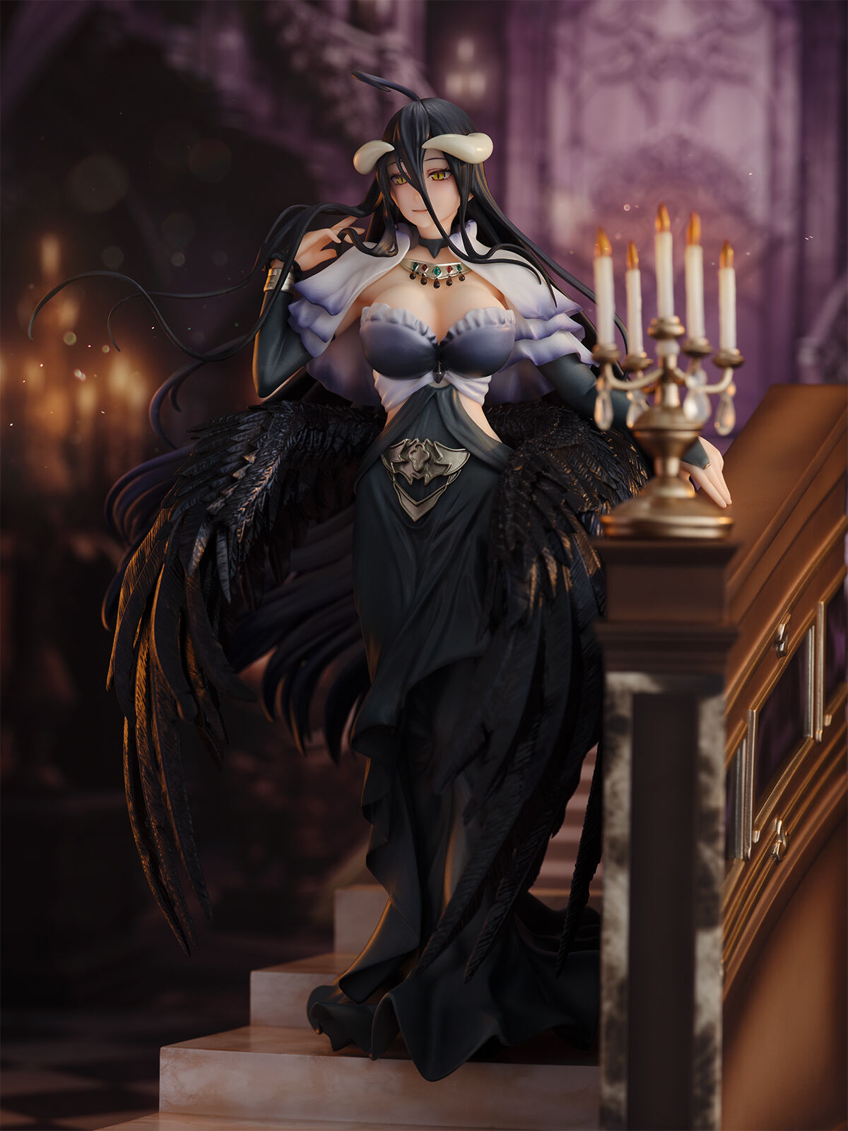 Overlord IV - Albedo - Shibuya Scramble Figure - 1/7 - Shikkoku no Dress Ver. (CyberZ, eStream) photo 4