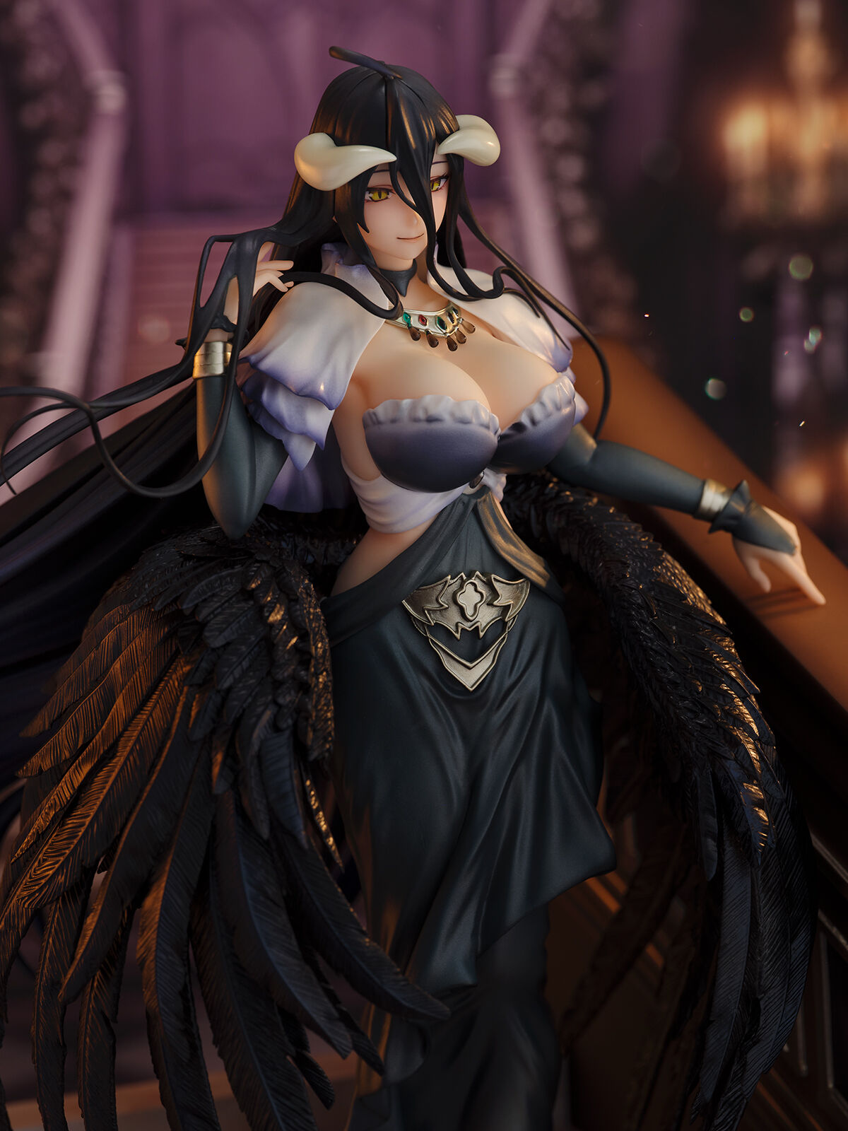 Overlord IV - Albedo - Shibuya Scramble Figure - 1/7 - Shikkoku no Dress Ver. (CyberZ, eStream) photo 5