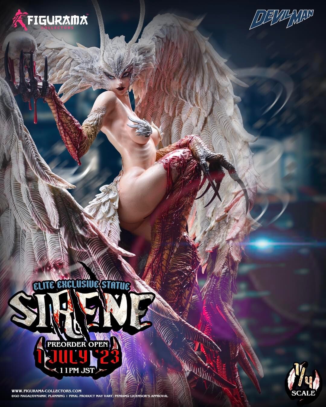 Amon Devilman Mokushiroku - Sirene - Elite Exclusive Statue - 1/4 (Figurama Collectors) photo 2