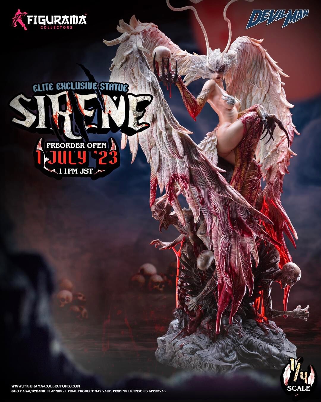 Amon Devilman Mokushiroku - Sirene - Elite Exclusive Statue - 1/4 (Figurama Collectors) photo 4