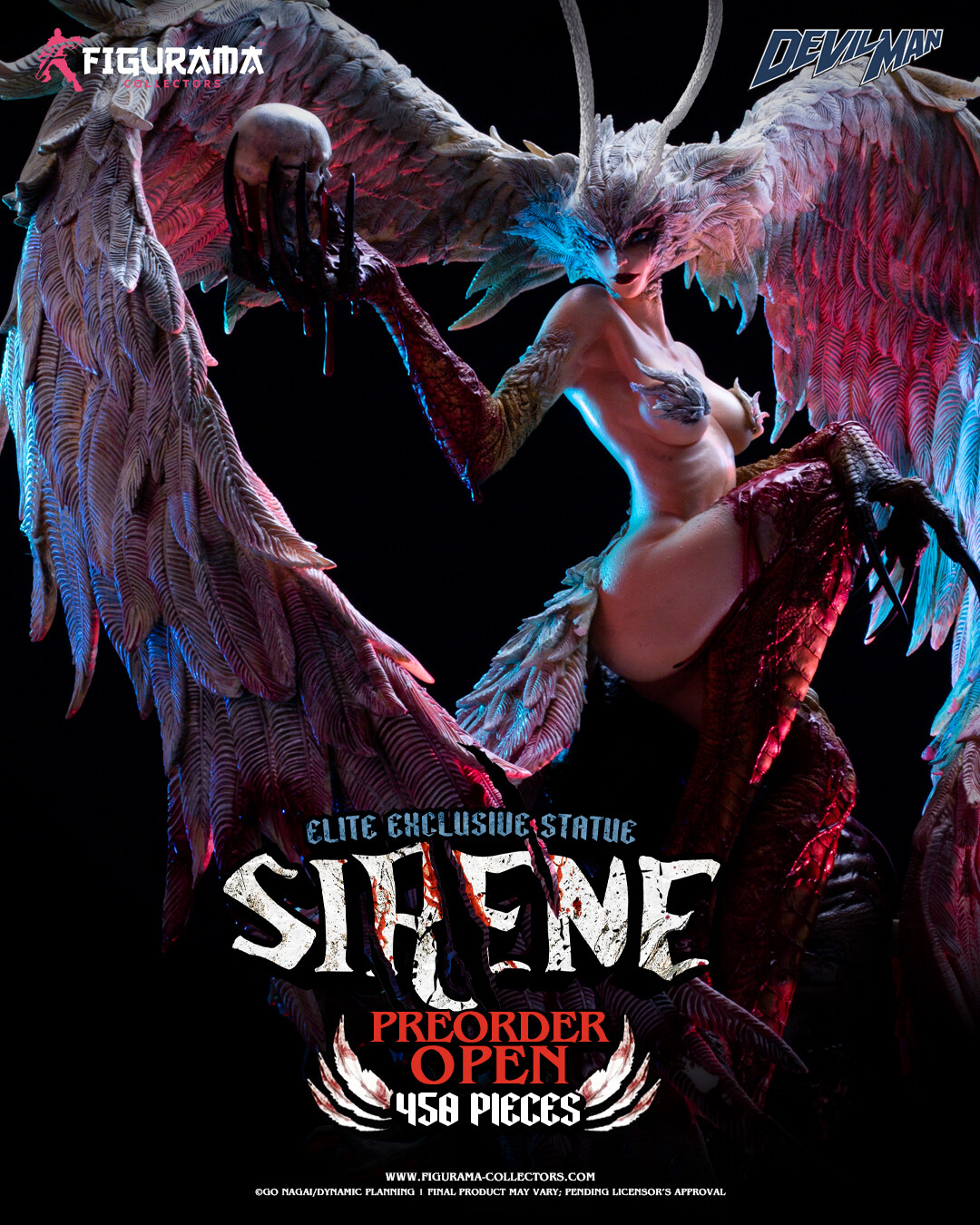 Amon Devilman Mokushiroku - Sirene - Elite Exclusive Statue - 1/4 (Figurama Collectors) photo 14